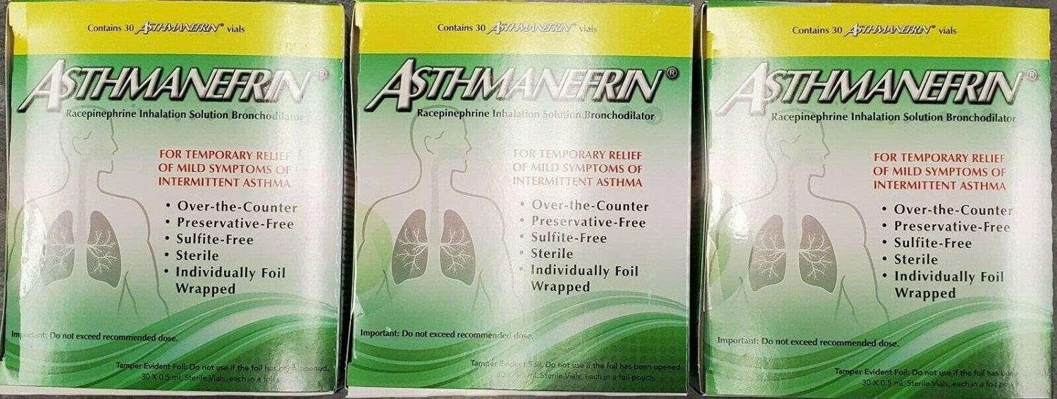 Asthmanefrin Asthma Medication Refill 30 Count (Pack of 3)