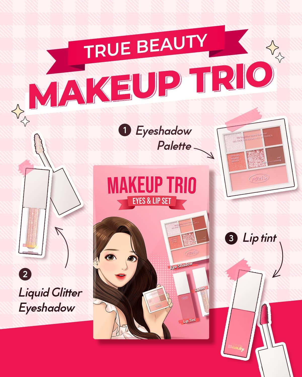 AMTS x True Beauty Makeup Edition Trio Set - 7 Colors Eyeshadows 