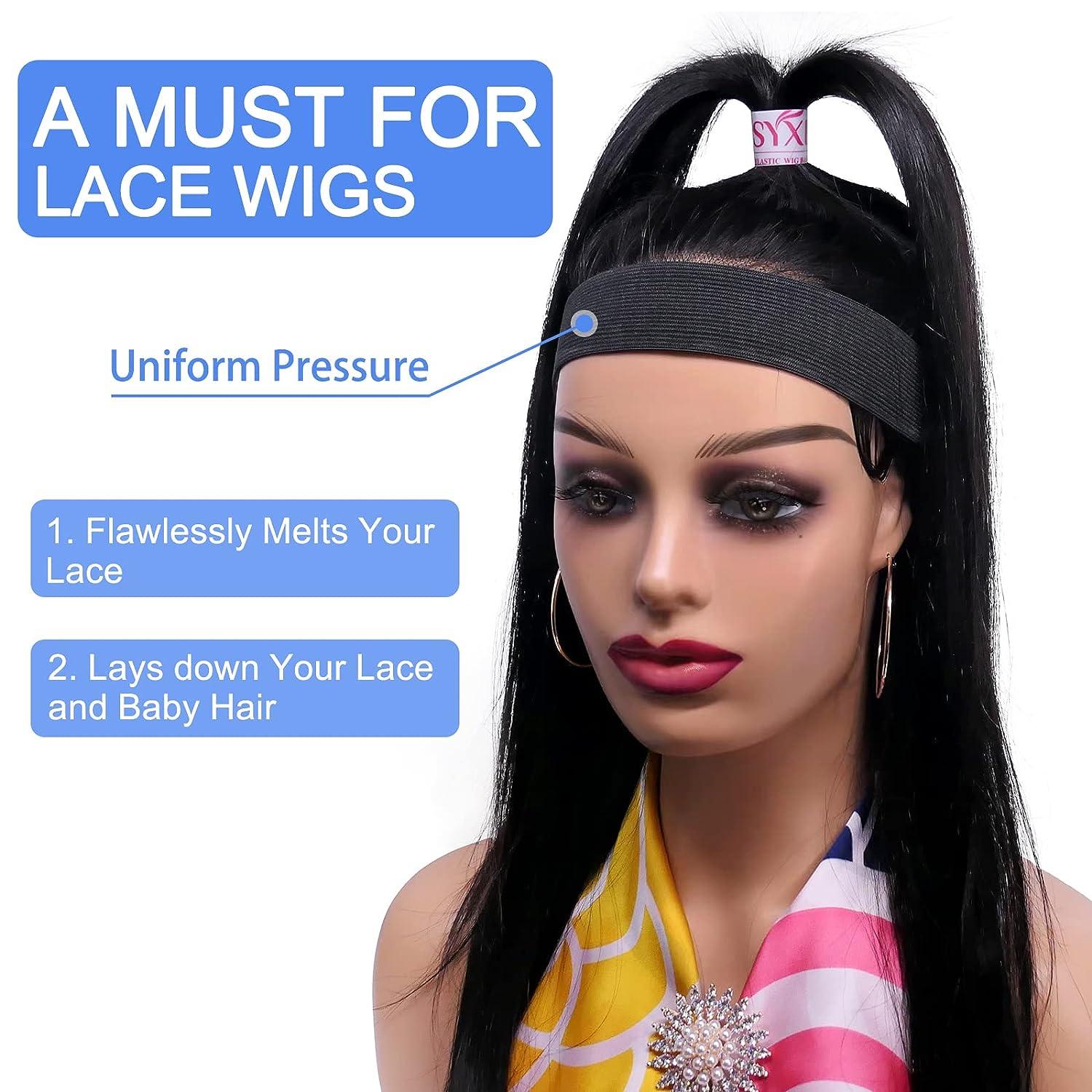 Elastic Bands for Wig Bands for Keeping Wigs in Place - Head Band Wig Grip  Band for Lace Front Edge Saver Wig Band for Melting Lace Wig Accessories  Lace Melting Band: Buy