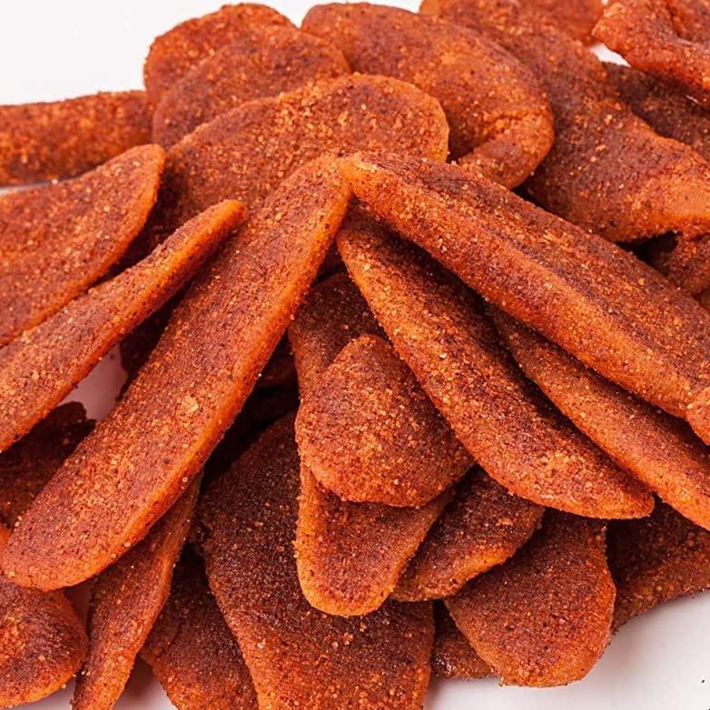 SweetGlob Dried Chamoy Mango Slices Sour Spicy Snacks, 1 Pound