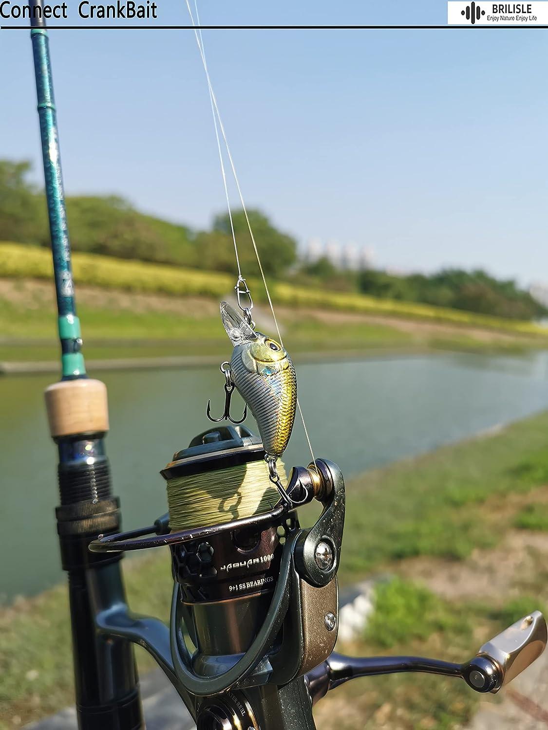 BRILISLE Crankbait Snaps & Snap Clips for Bass Lures Stainless Steel