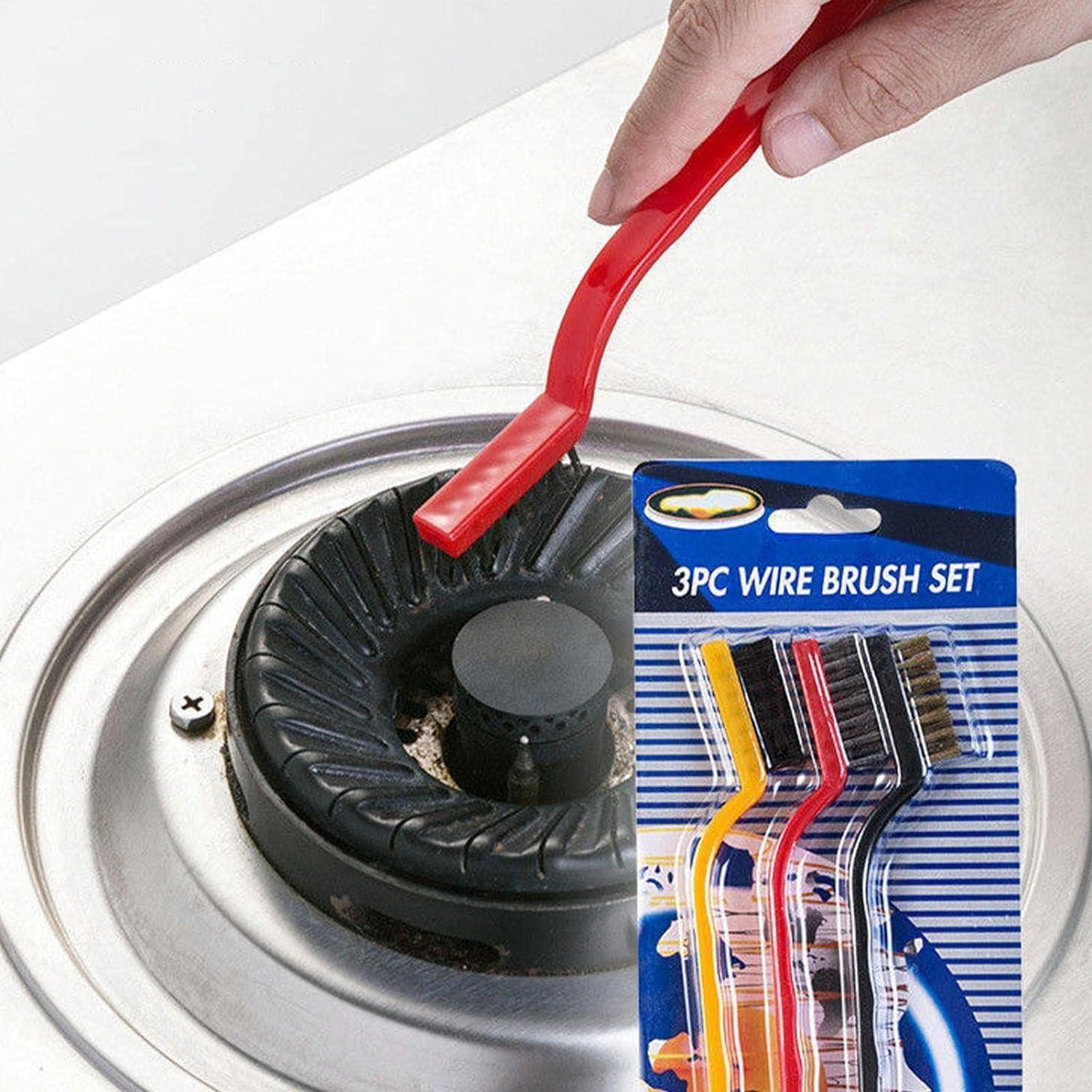 Range Cleaning Brush Oven Scrubbing Brush Cooktop Cleaner Scrubber