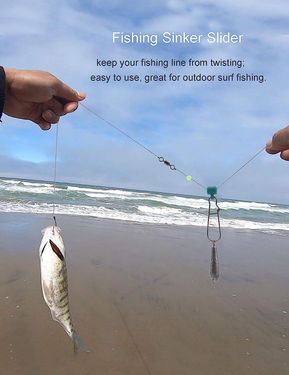 Facikono Fishing Line Sinker Slides Catfishing Rig, Saltwater Heavy