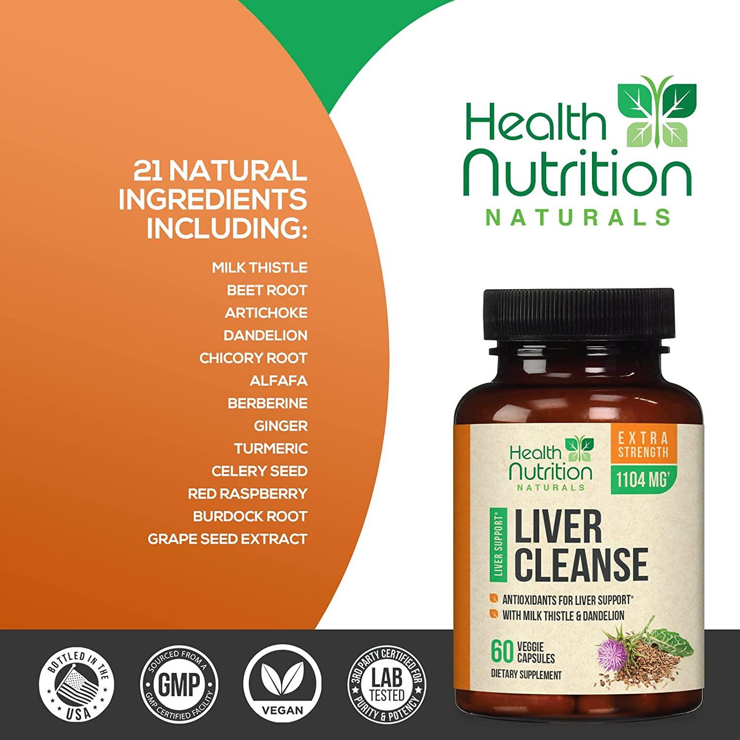 Gentle Liver Cleanse Detox & Repair Herbal Liver Support Supplement