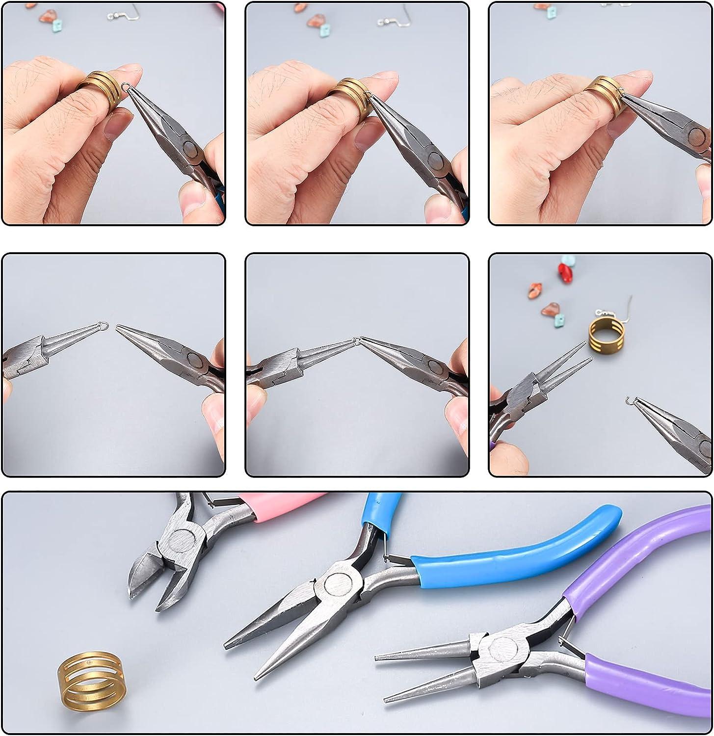 Jewelry Pliers Pliers for Jewelry Making 3pcs Jewelry Making Pliers Tools  with Needle Nose Pliers Round Nose Pliers and Wire Cutter for Jewelry  Repair Crafts Jewelry Making Supplies