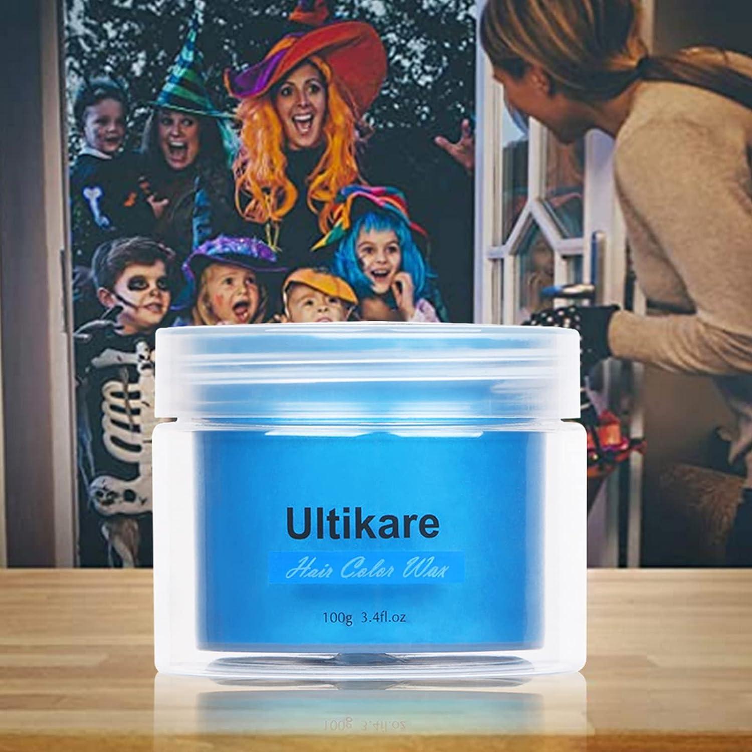 Temporary Hair Color for Kids Ultikare Blue Hair Dye Natural Styling Wax Color Instant Mud Cream