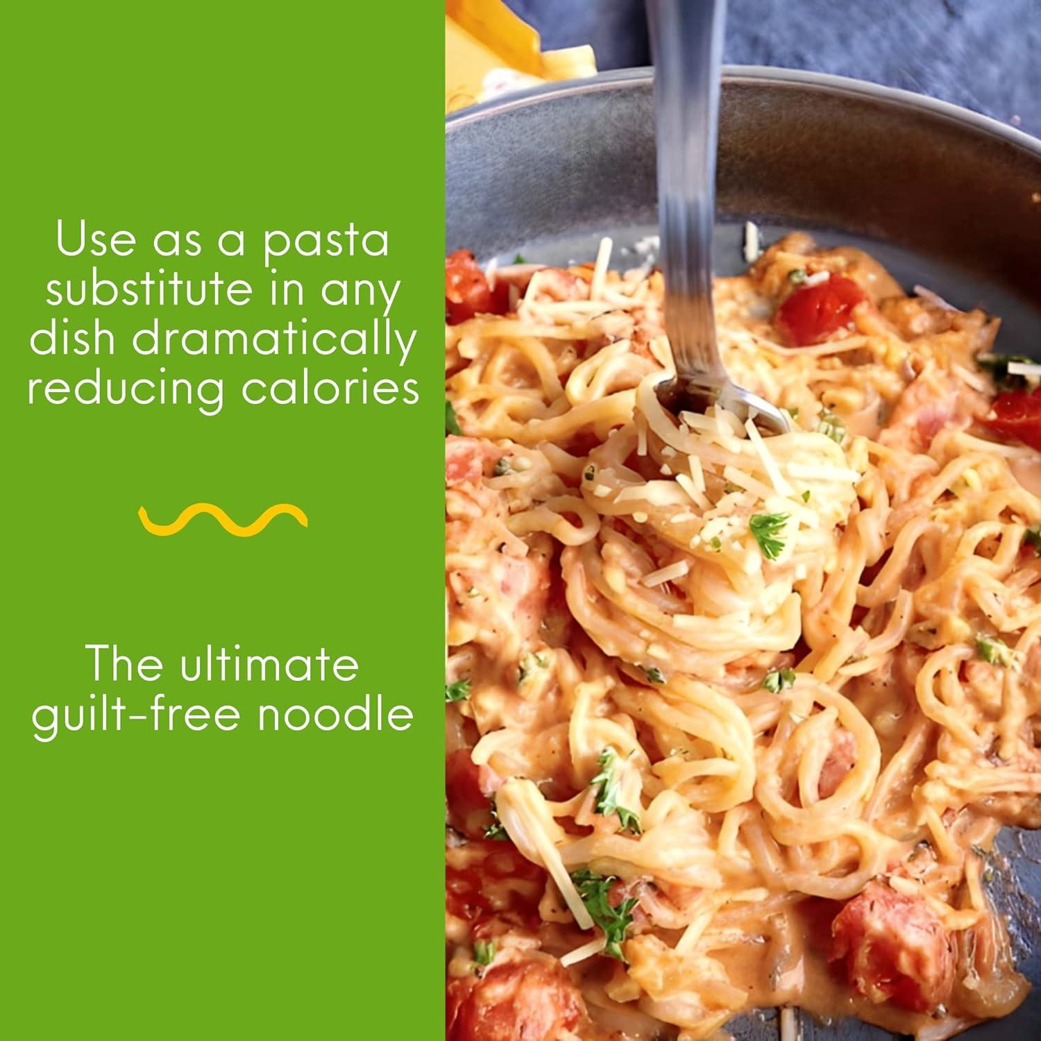 Miracle Noodle Organic Spaghetti Noodles - Shirataki Konjac Pasta, Low