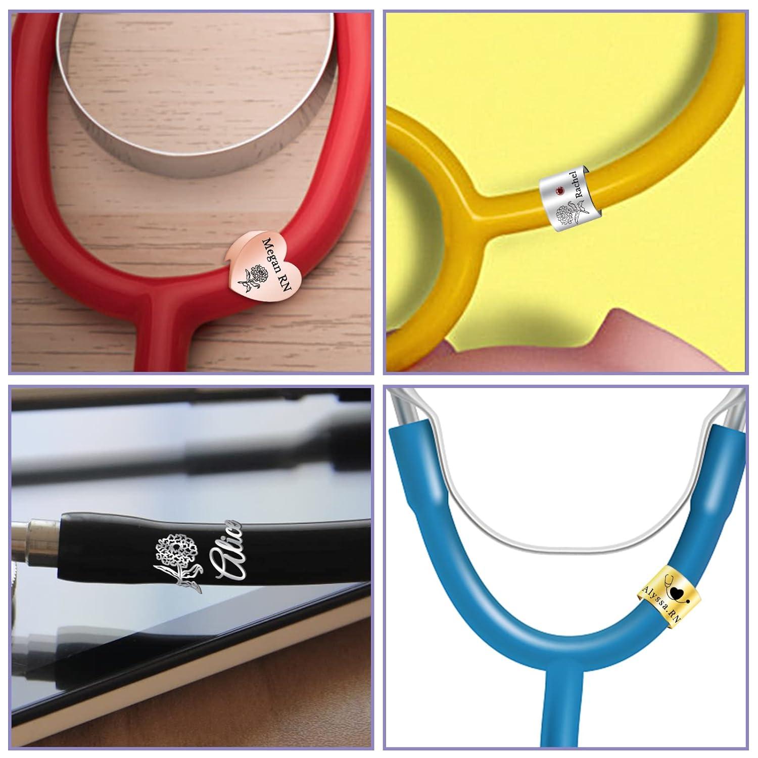 Stethoscope Name Tag Personalized Stethoscope ID Charm Accessories for