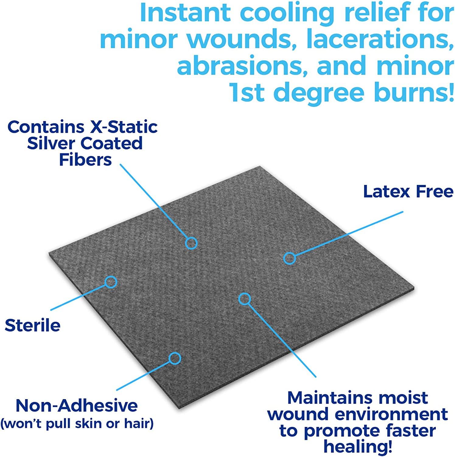 SilverSeal Burn and Wound Dressing Hydrogel Pads with XStatic Silver