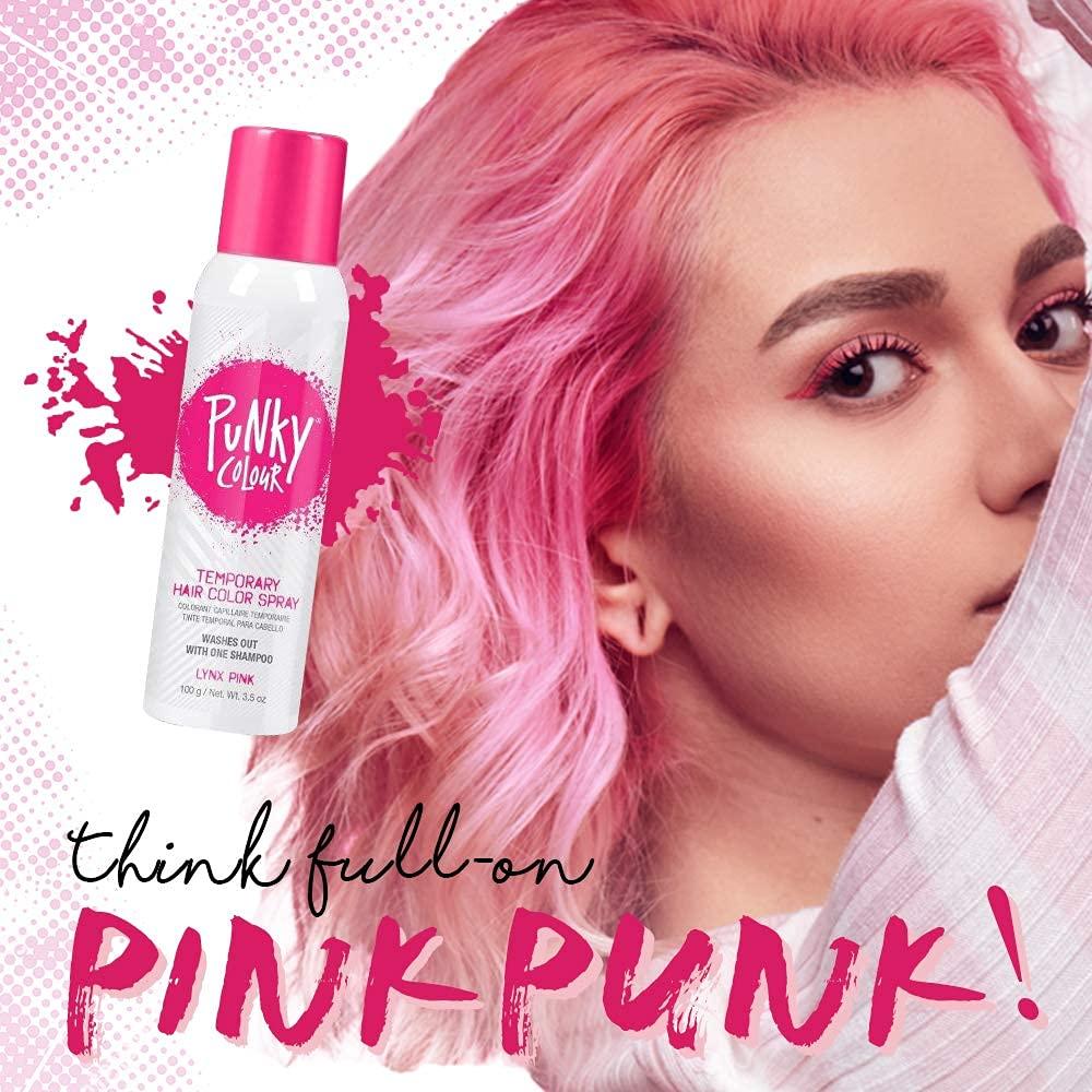 Punky Temporary Hair Color Spray - Lynx Pink 3.5 oz (Pack of 1) | Fast ...