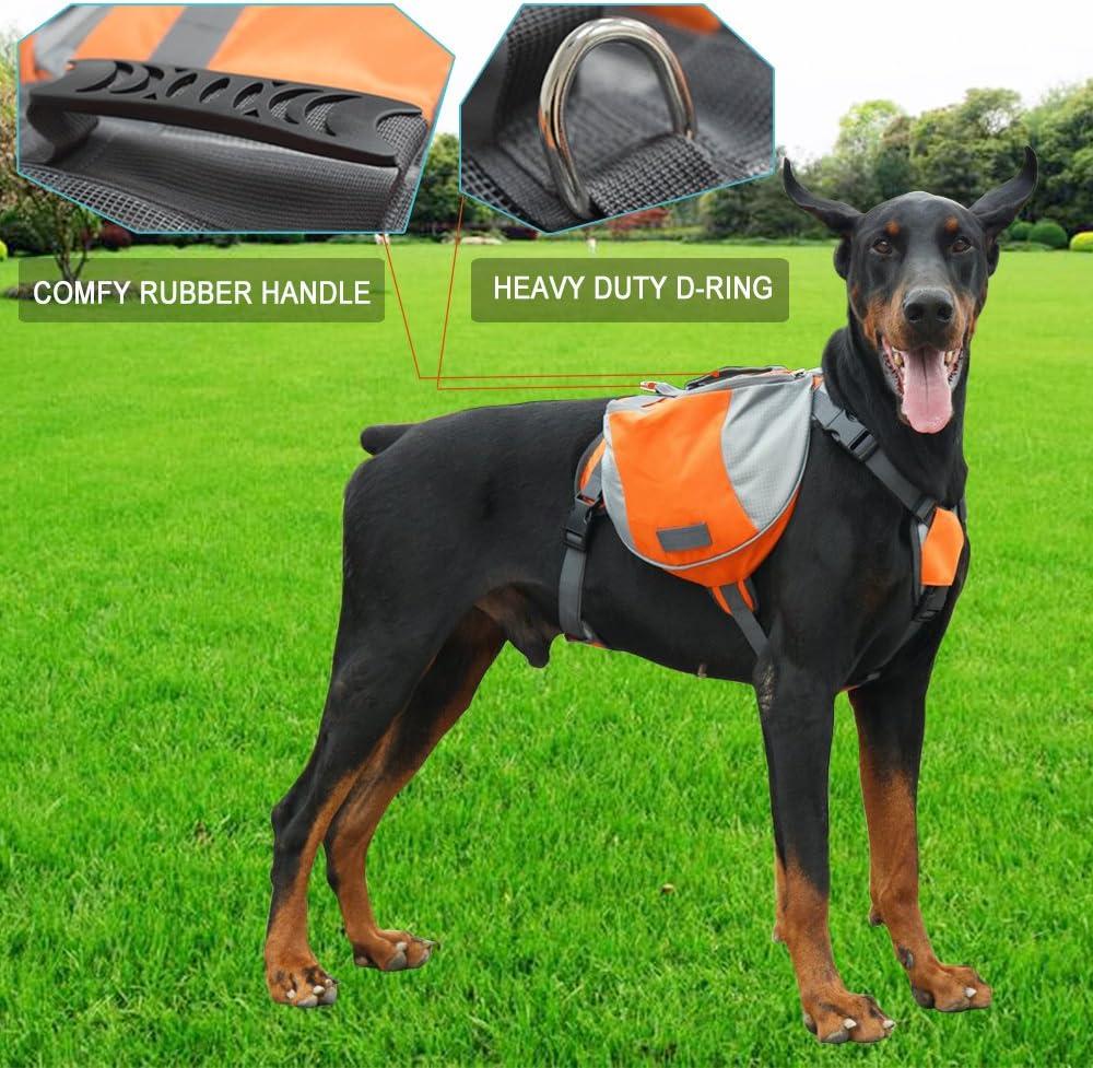 Lifeunion Adjustable Service Dog Supply Backpack Saddle Bag for