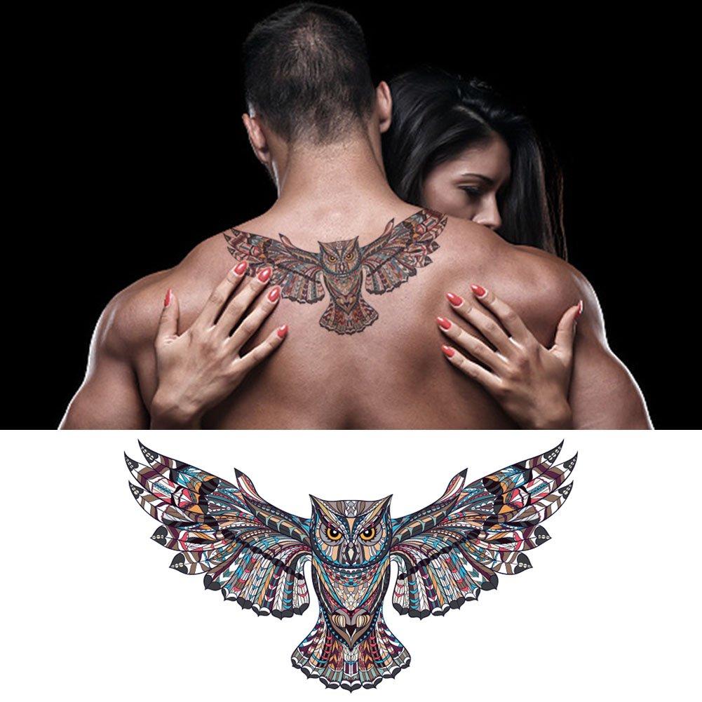 Large Tattoos Fake Temporary Body Art Stickers for Men Women Teens
