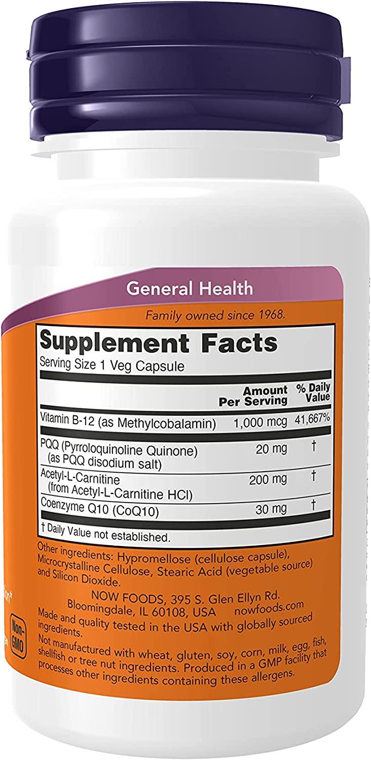 Now Foods PQQ Energy 30 Veg Capsules