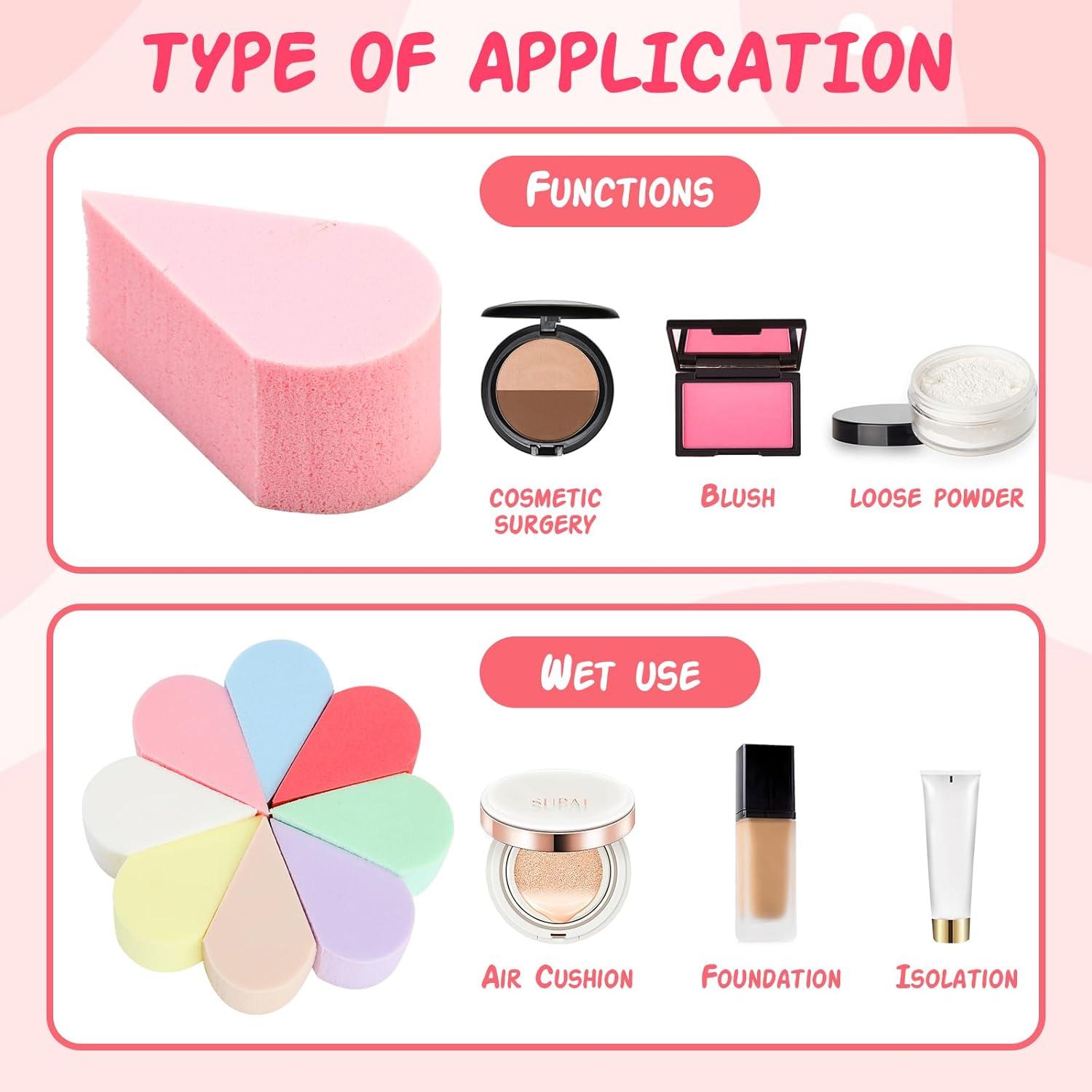 Face Paint Sponge Makeup Beauty Face Painting Sponges Reusable Petal