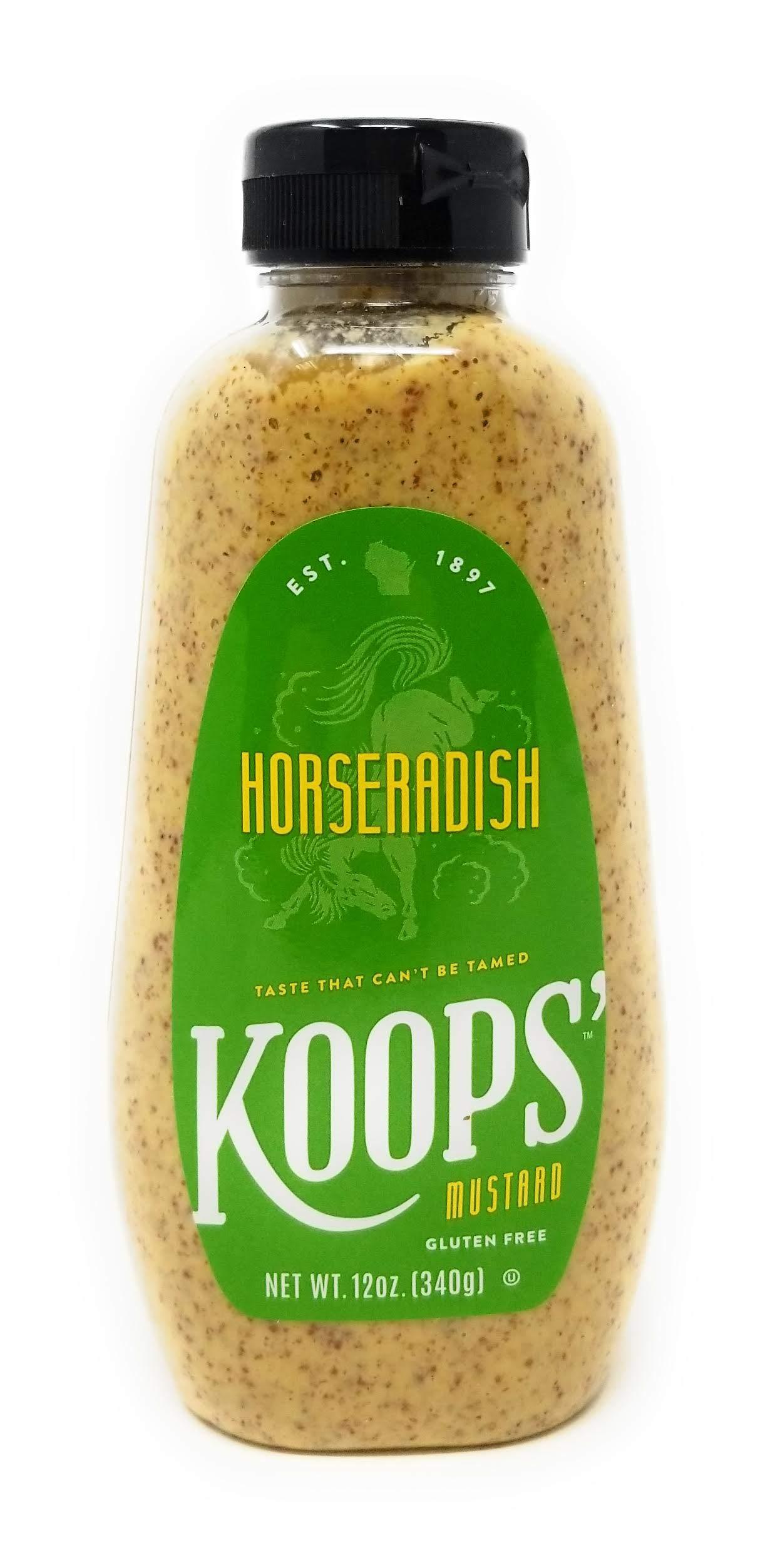 Koops' Horseradish Mustard, 12 oz. Bottle, 3Pack