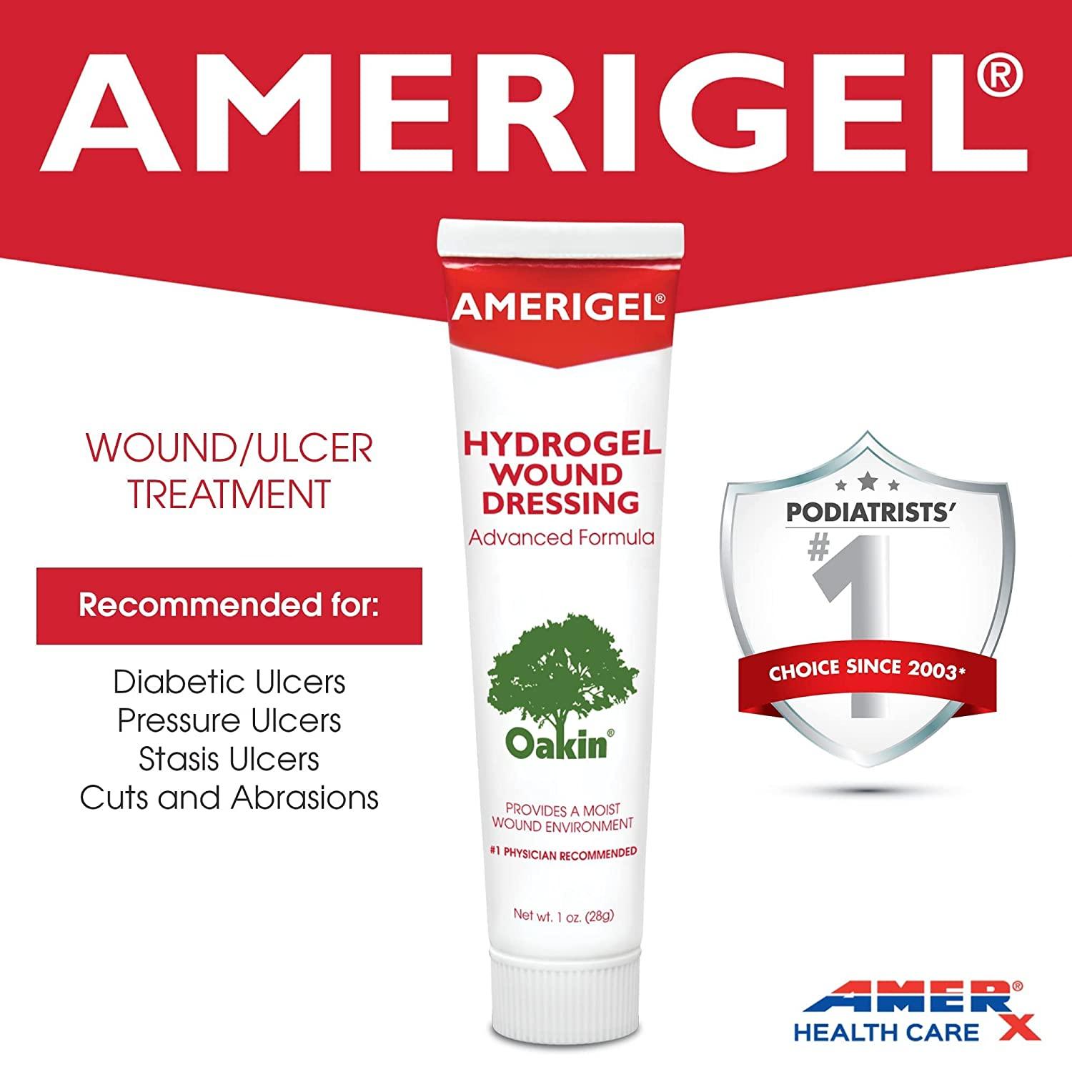 AMERIGEL Hydrogel Wound Dressing 1 oz. MoistureRich Healing for Dry