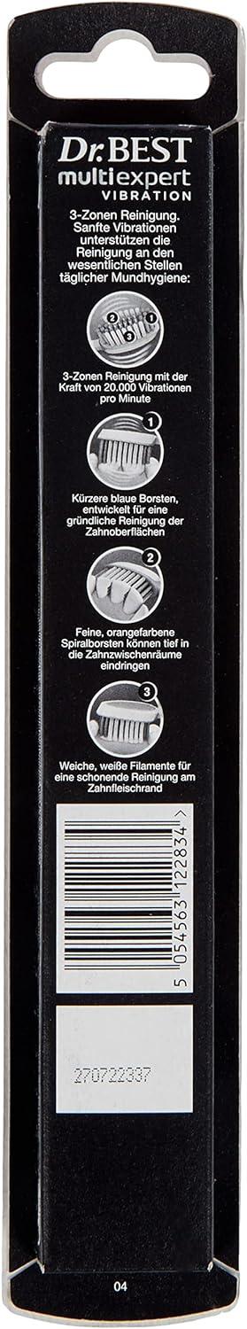Dr. Best Vibration Multi Expert Toothbrush - 20 000 Vibrations 3-Zone  Cleaning Medium (1 Piece) - International Shipping Available | Buy Now with  Express International Delivery | GoSupps.com