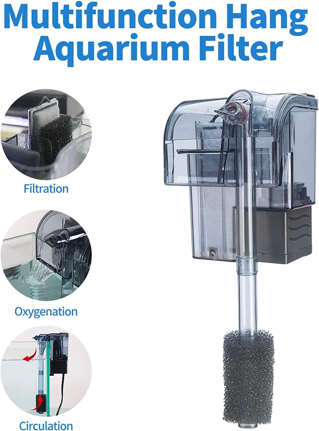 boxtech Aquarium Hang On Filter Power Waterfall Suspension Oxygen
