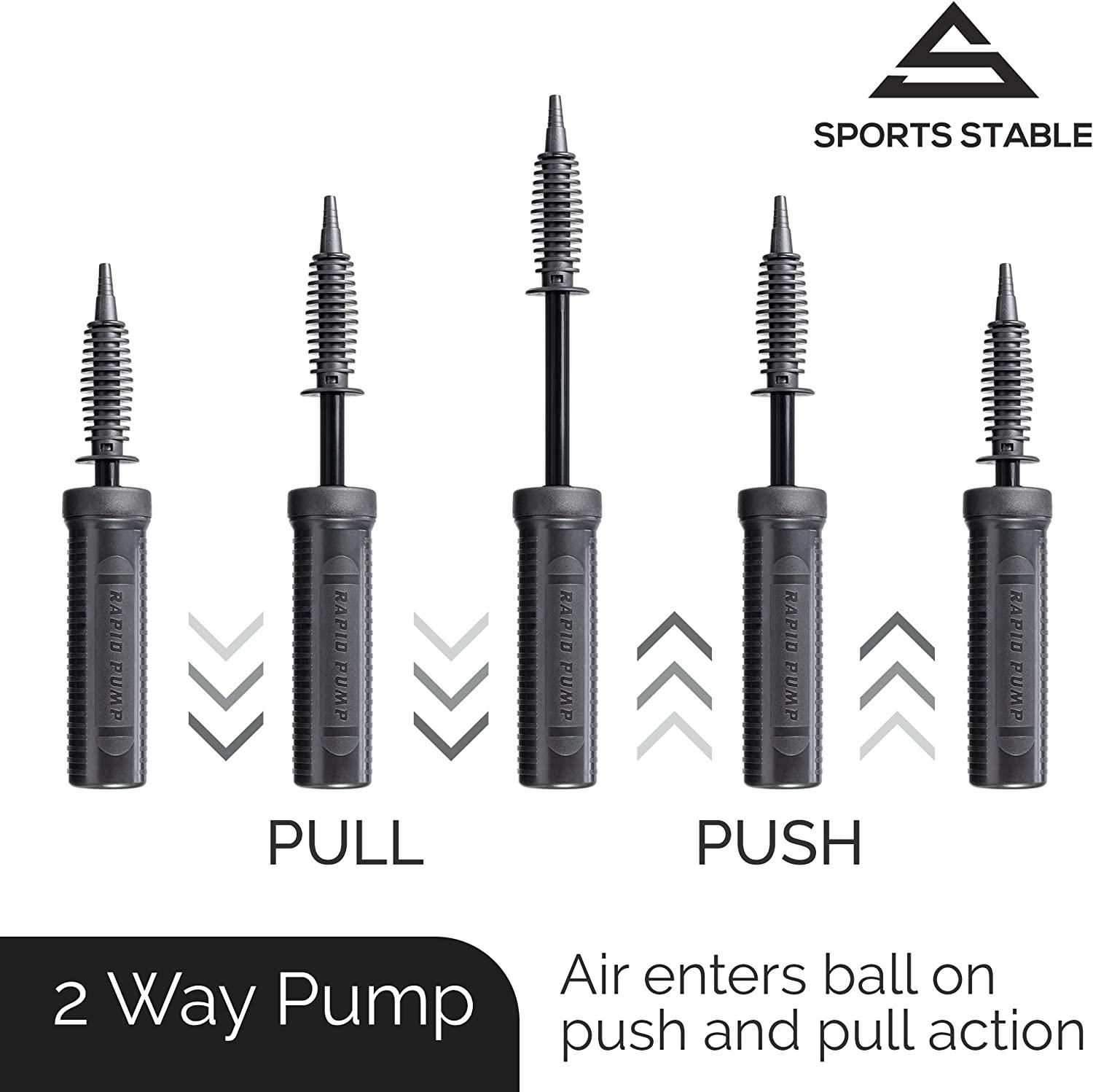 Sports Stable Exercise Ball Pump, Dual Inflation Manual Air Pump for