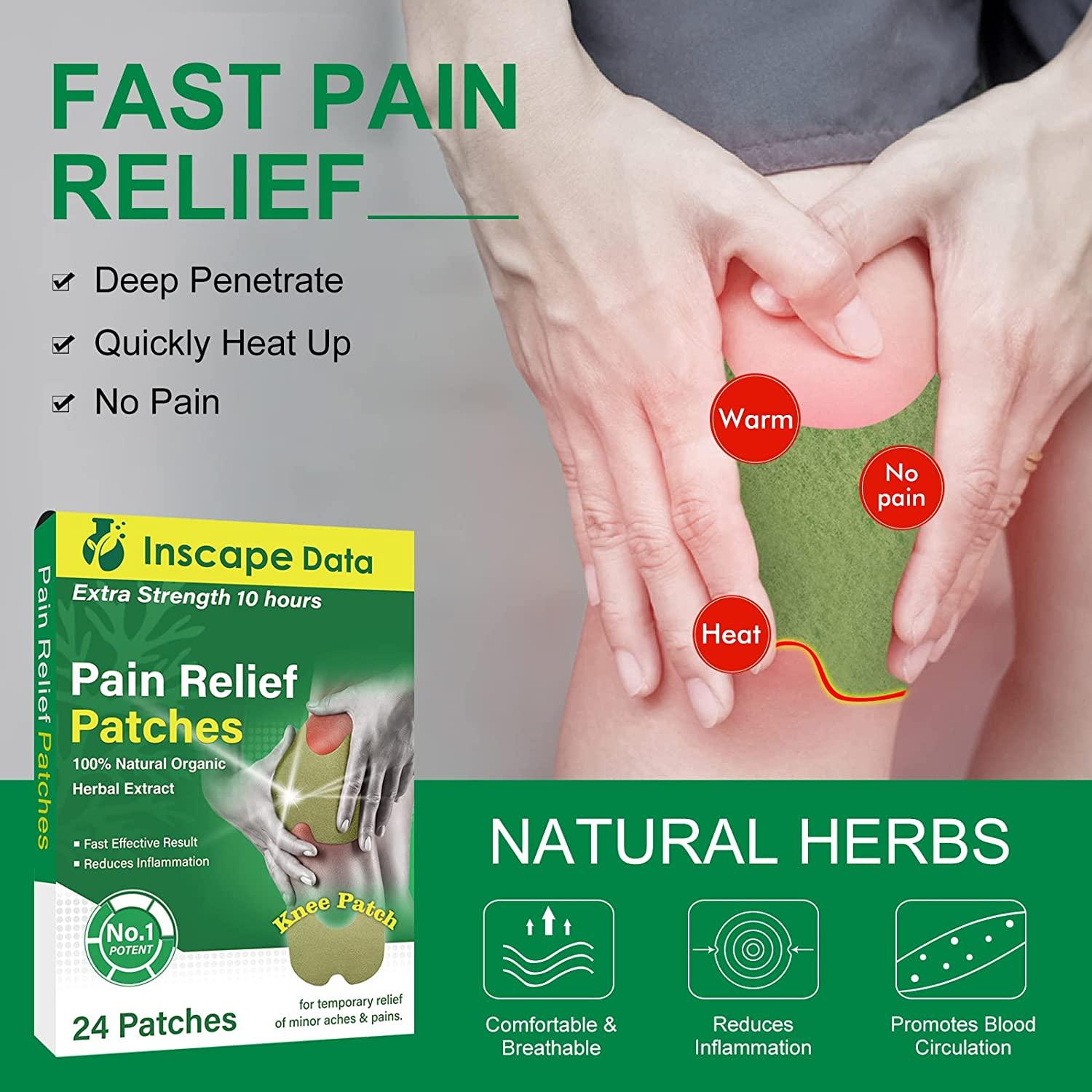 FastActing Heat Patches for Joint Pain Relief Herbal Plaster for