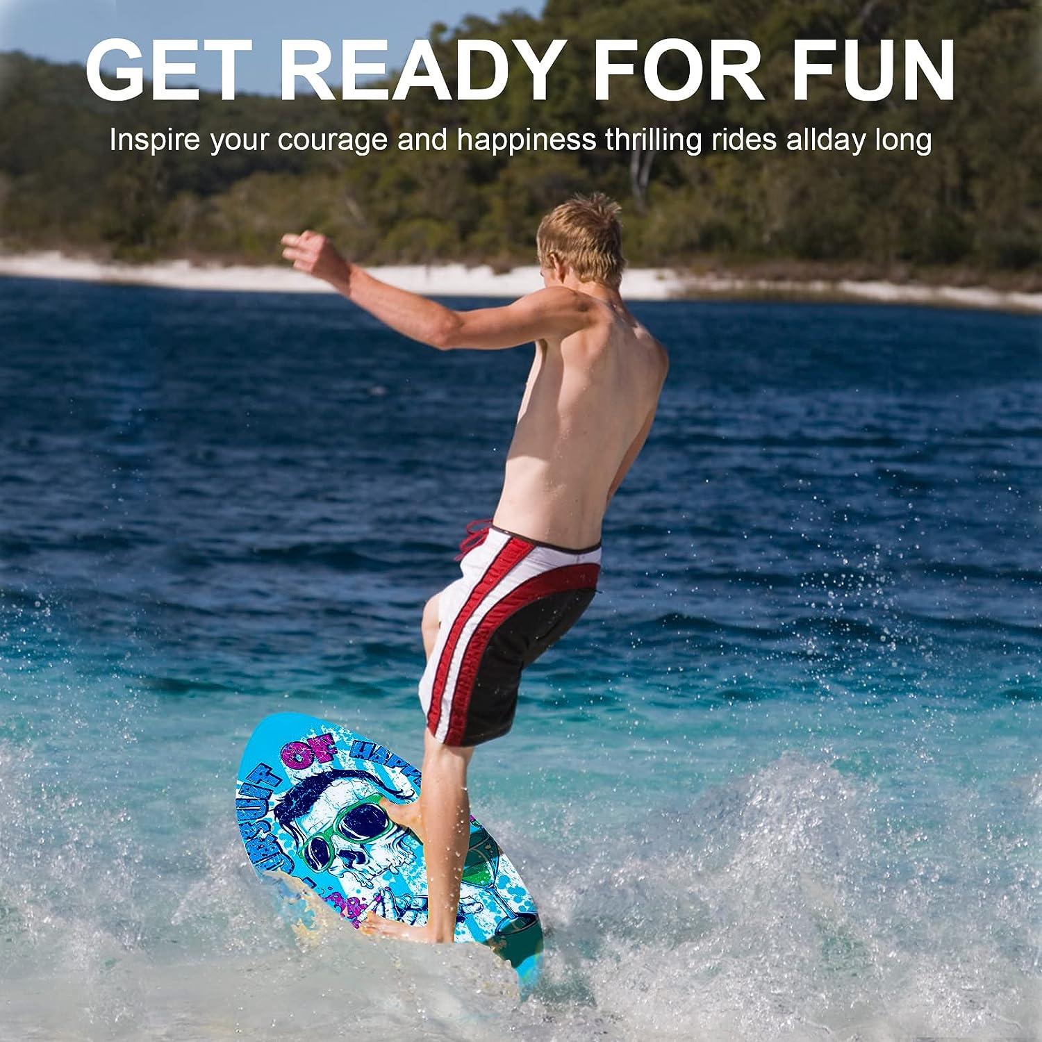 TCXDG Skipper Skimboard 35&41 Inch Wooden Beginners Skim Board Easy