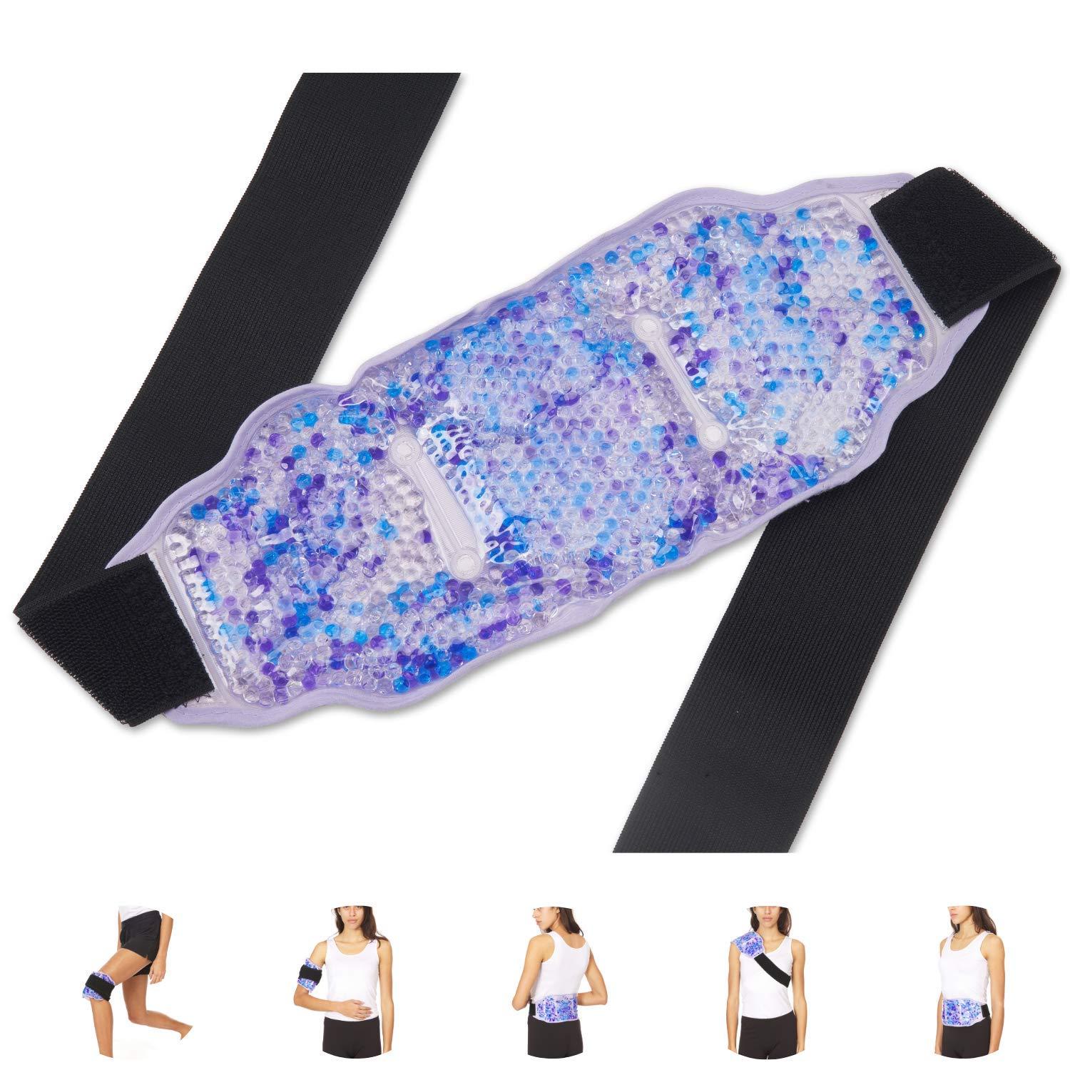 Premium Hot Cold Gel Bead Ice Pack by FOMI Care Cool Compress for