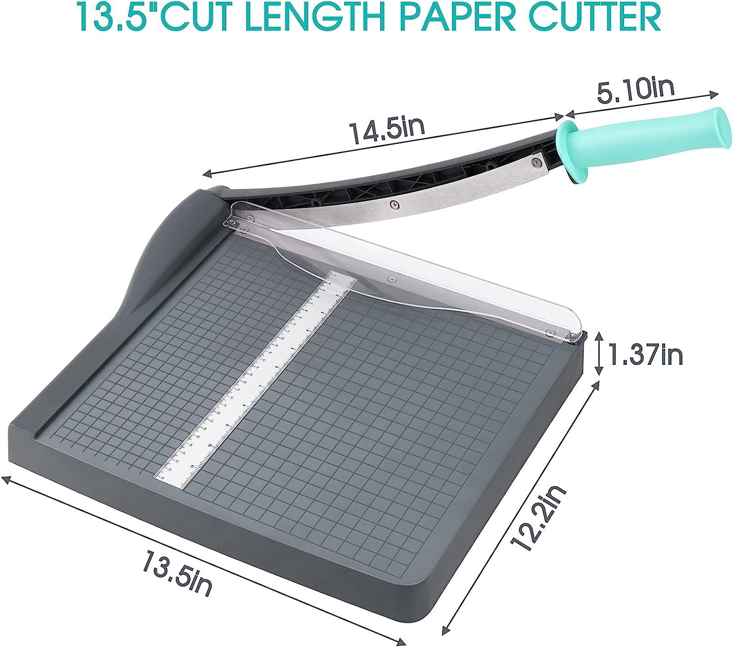 Paper Cutter, Paper Trimmer with Safety Guard, 12 Cut Length