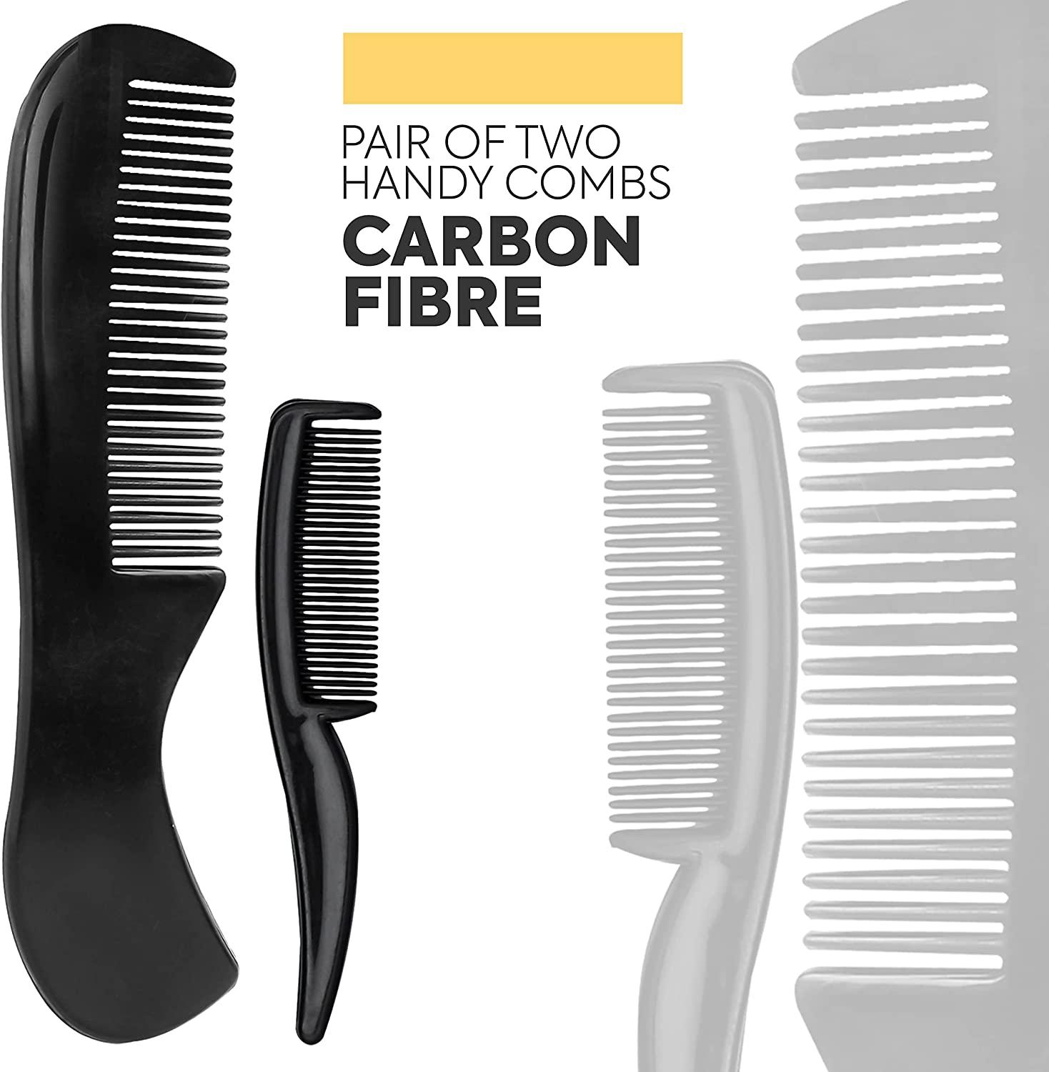 Beauty & Crafts 5'' German Beard Mustache Scissor 2 Mustache Combs