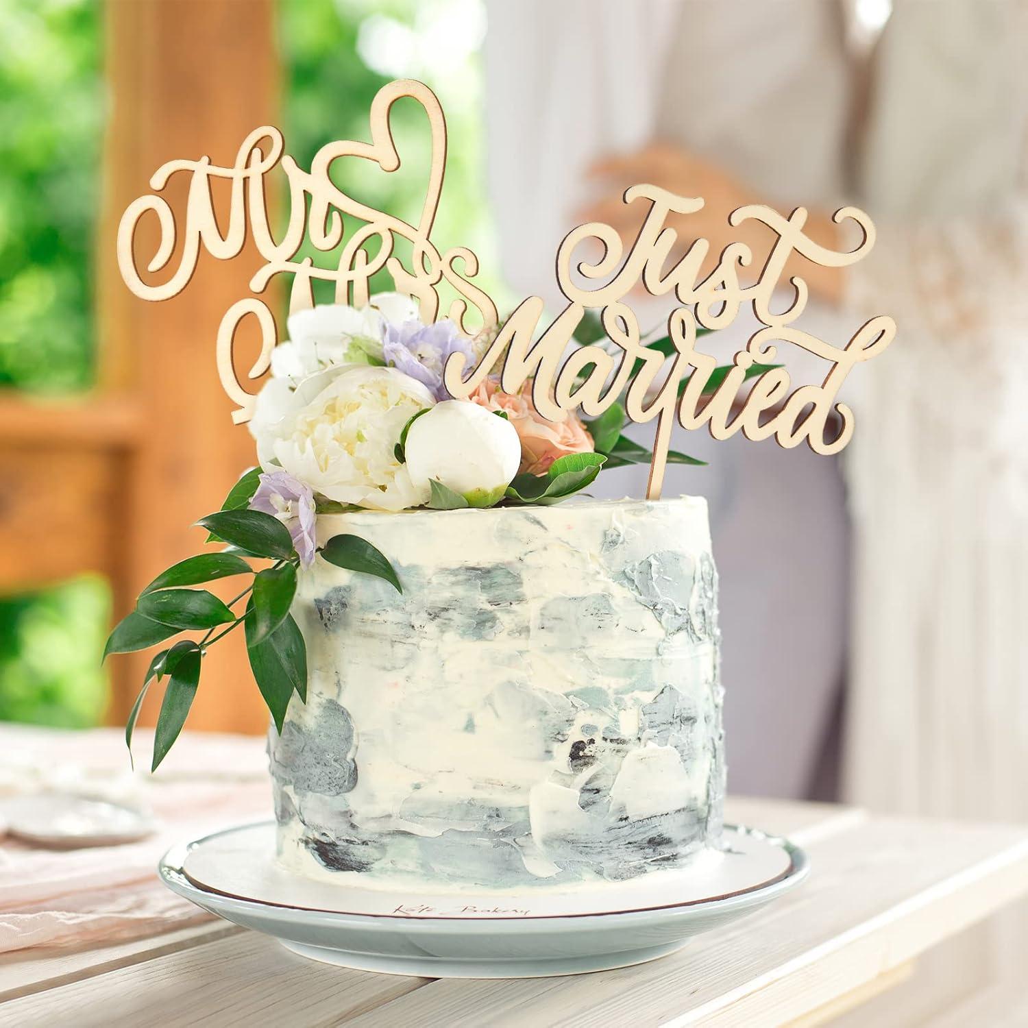 Décoration Mariage Topper Gâteau Mariage Mr & Mrs - Décorations Mariage Or Deco Mariage Gateau