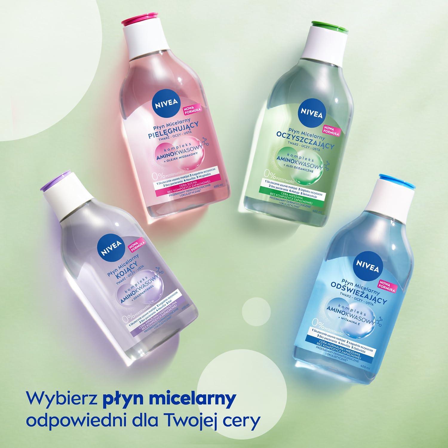NIVEA Nurse Mycelar Fluid for Sensitive and Hypersensitive Skin 400 ml |  Buy Now with Express International Delivery | GoSupps.com
