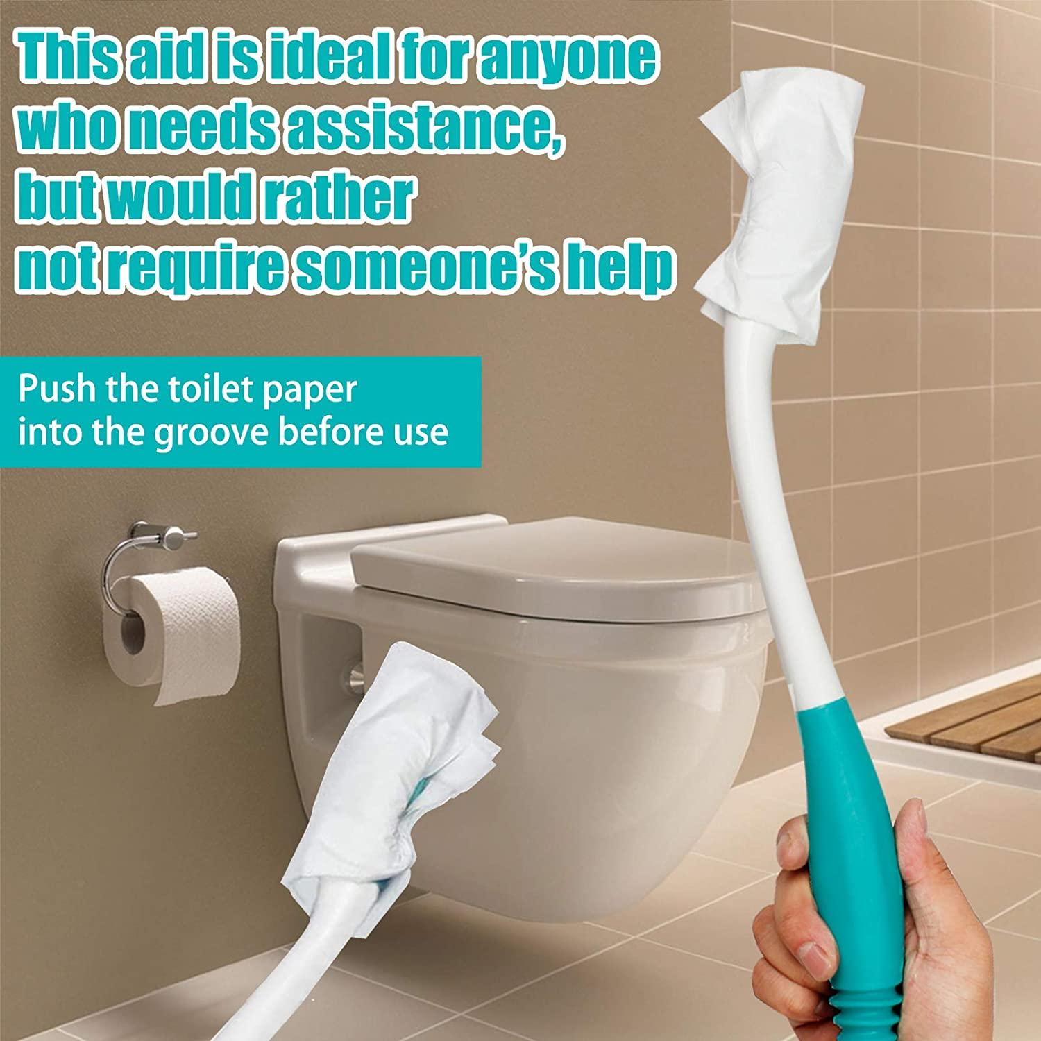 Kirimon Long Reach Toilet Wiping Aid for Limited Mobility Bottom Buddy for Elderly, Pregnancy