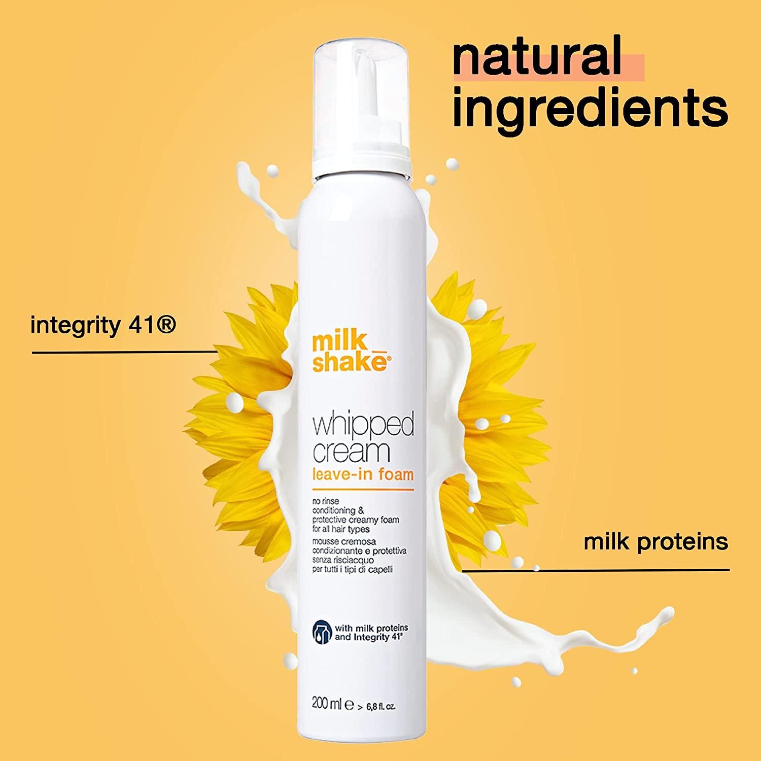 milk_shake Whipped Cream Leave In Conditioner Foam For All Hair Types 6