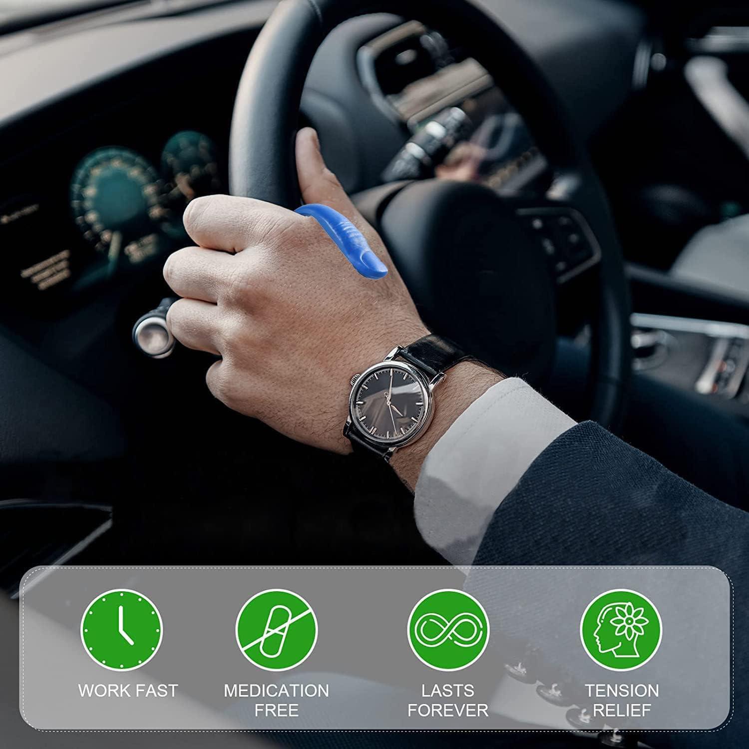 2 Pack Natural Acupressure Hand Pressure Point Clip for Headache Relief