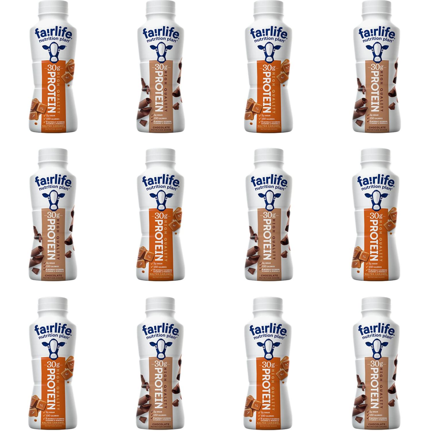 Fairlife Nutrition Plan Chocolate & Caramel Shake Variety Pack - 30g ...