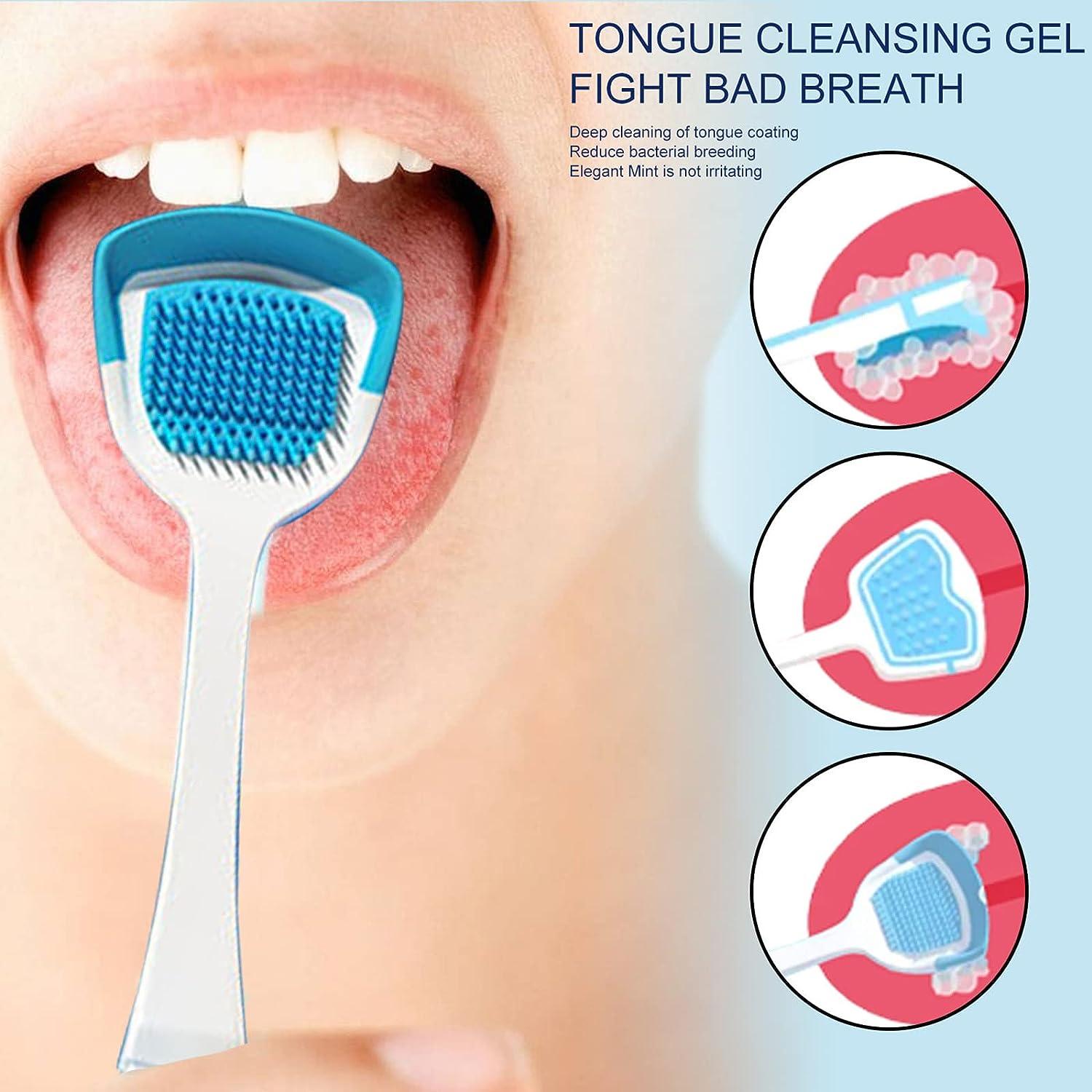 Tongue Cleaning Gel Set Fresh Breath Solution for Adults and Kids