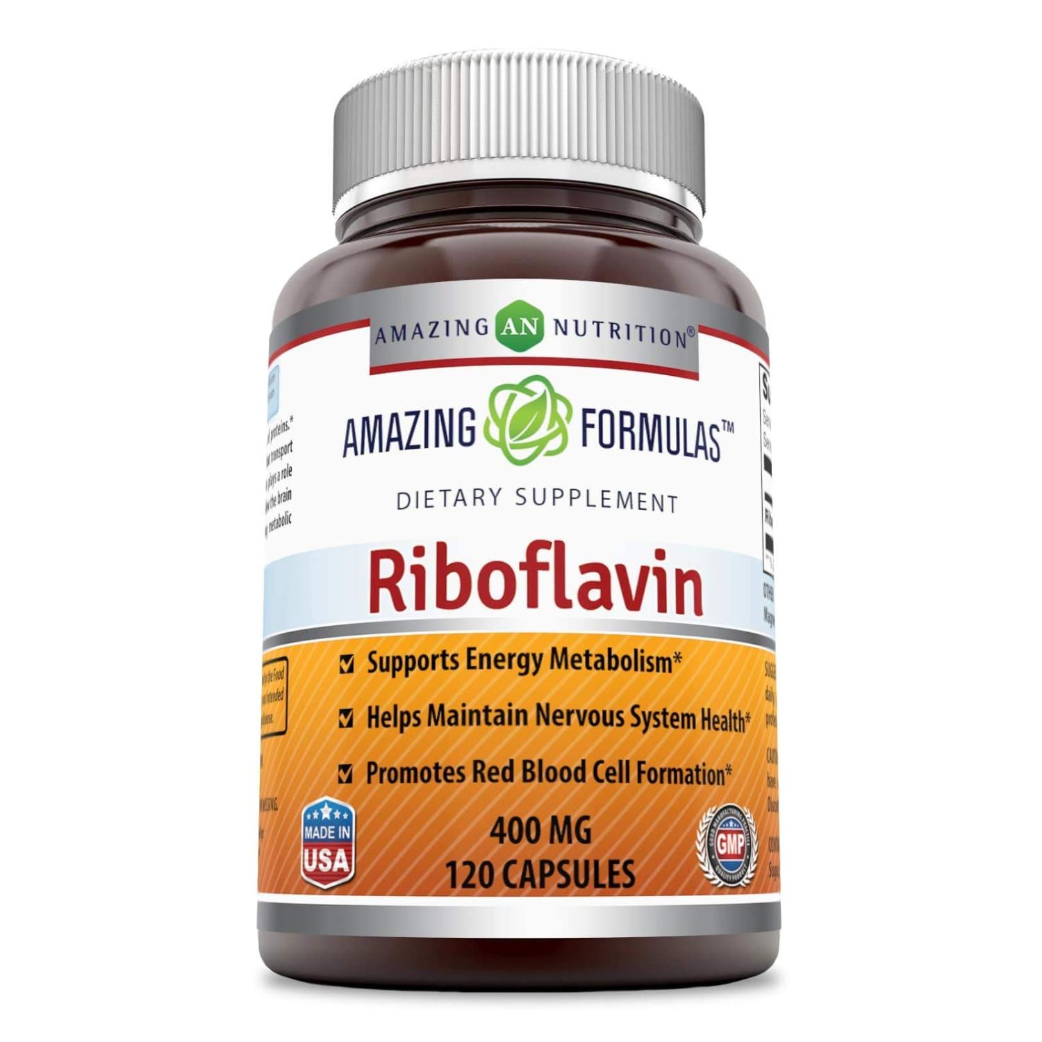 Amazing Nutrition Riboflavin 400 mg 120 Capsules