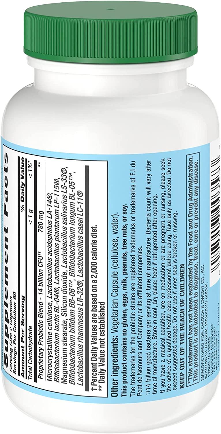 Nutrition Now PB 8 Probiotic Acidophilus Dietary Supplement for Men and