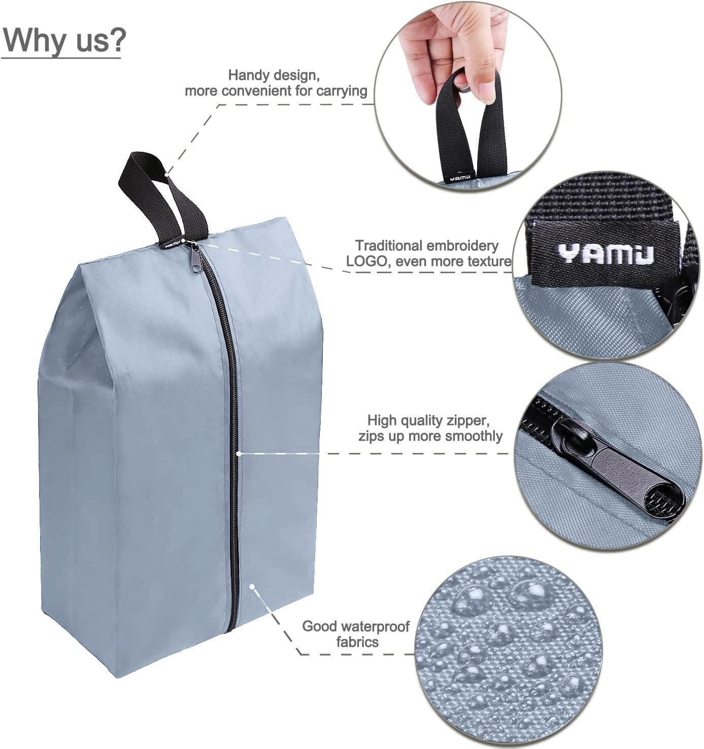 YAMIU 10 Pcs Shoe Bags Dust-proof Drawstring with Window Travel