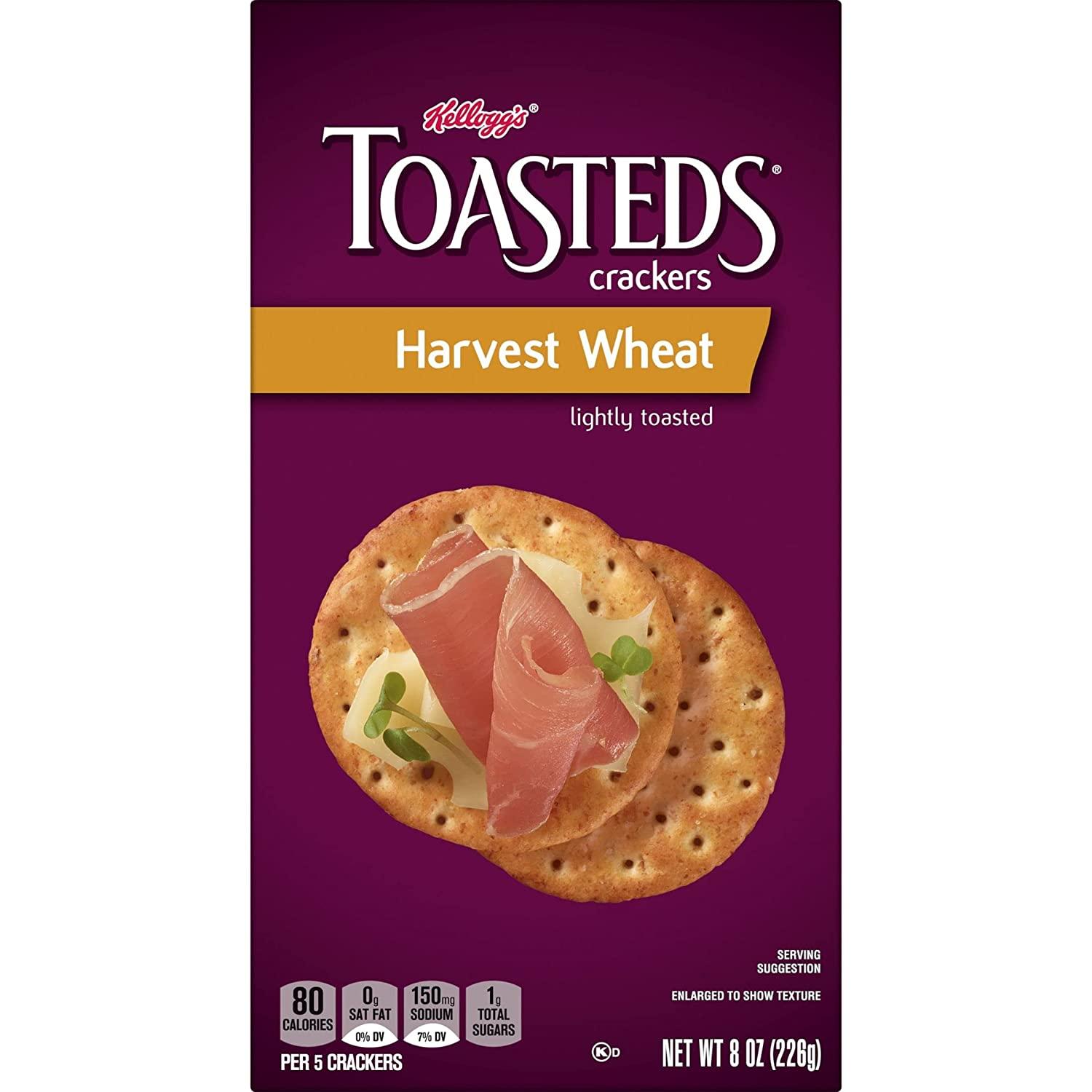 Kellogg's Toasteds Crackers, Party Snacks, Ready to Dip Snacks, Harvest