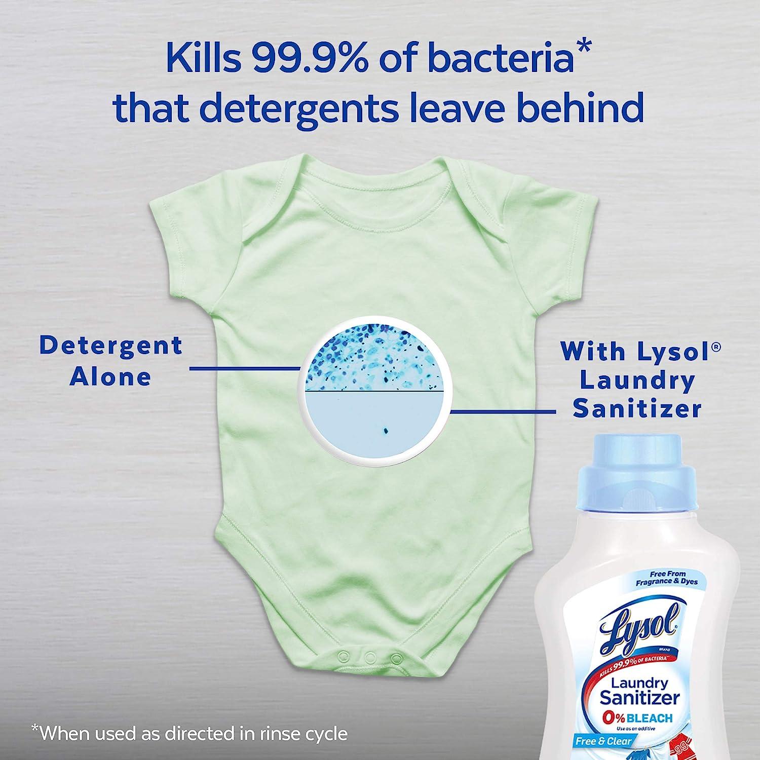 Lysol Laundry Sanitizer Additive Free & Clear 90 Fl Oz FragranceFree