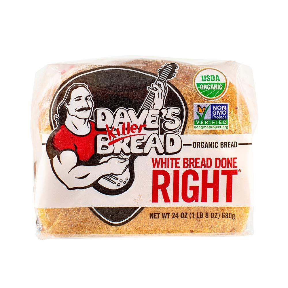 Daves Killer Bread Organic White Bread 24 oz Premium Quality Loaf