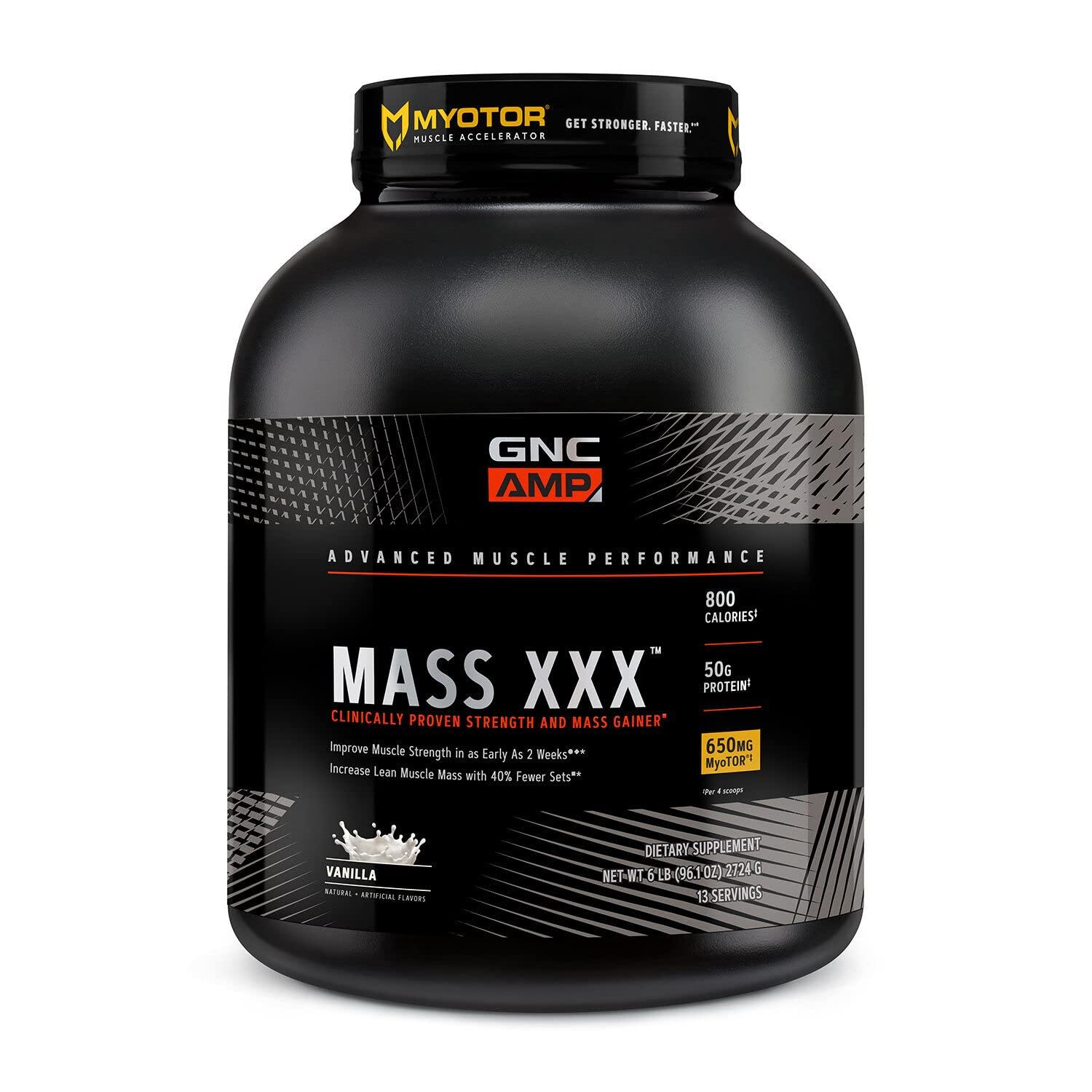 GNC AMP Mass XXX Vanilla: Ultimate Protein Blend for Muscle Growth | Buy  Now with Express International Delivery | GoSupps.com