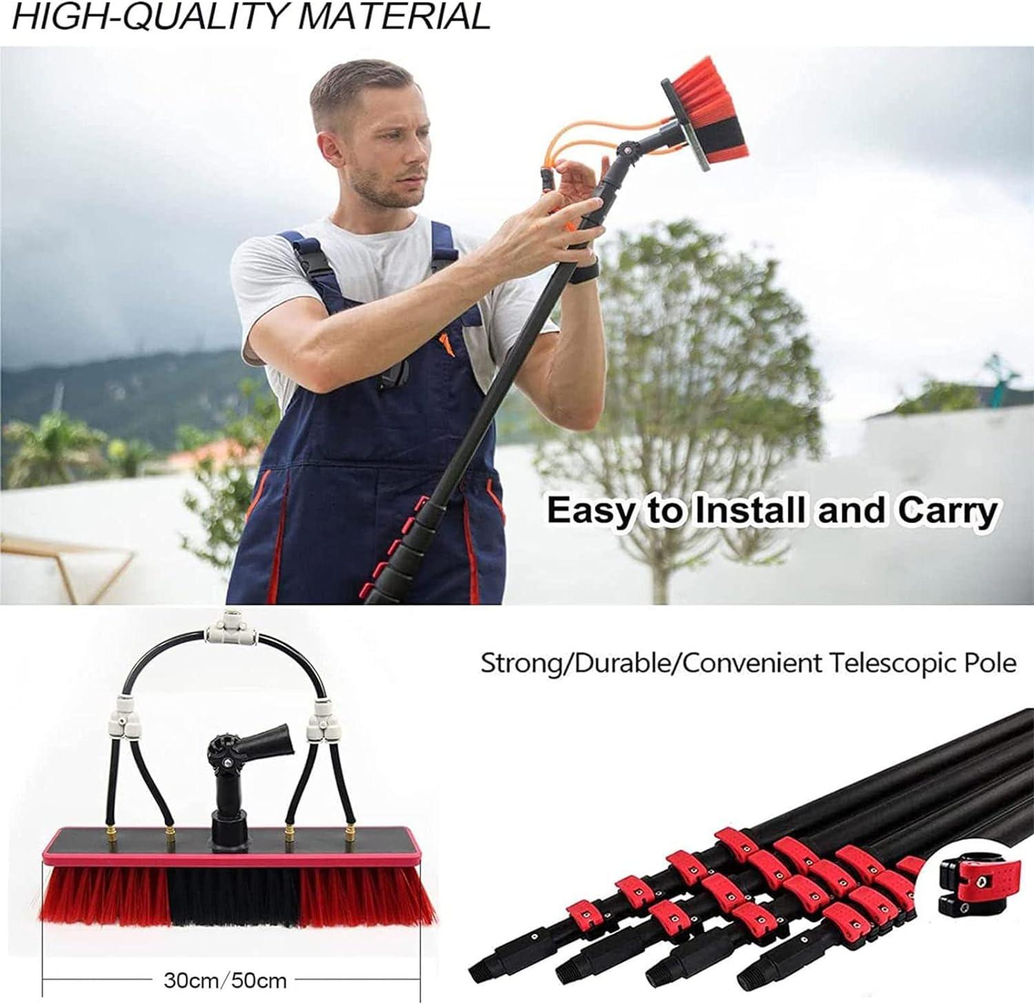 Window Cleaning Pole Extendable Cleaning Equipment Water Fed Pole Kit ...