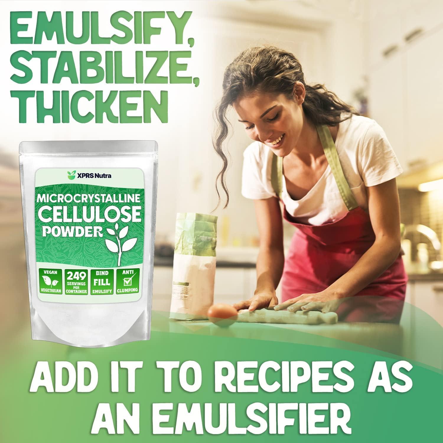 XPRS Nutra Microcrystalline Cellulose Powder Odorless Cellulose Fiber