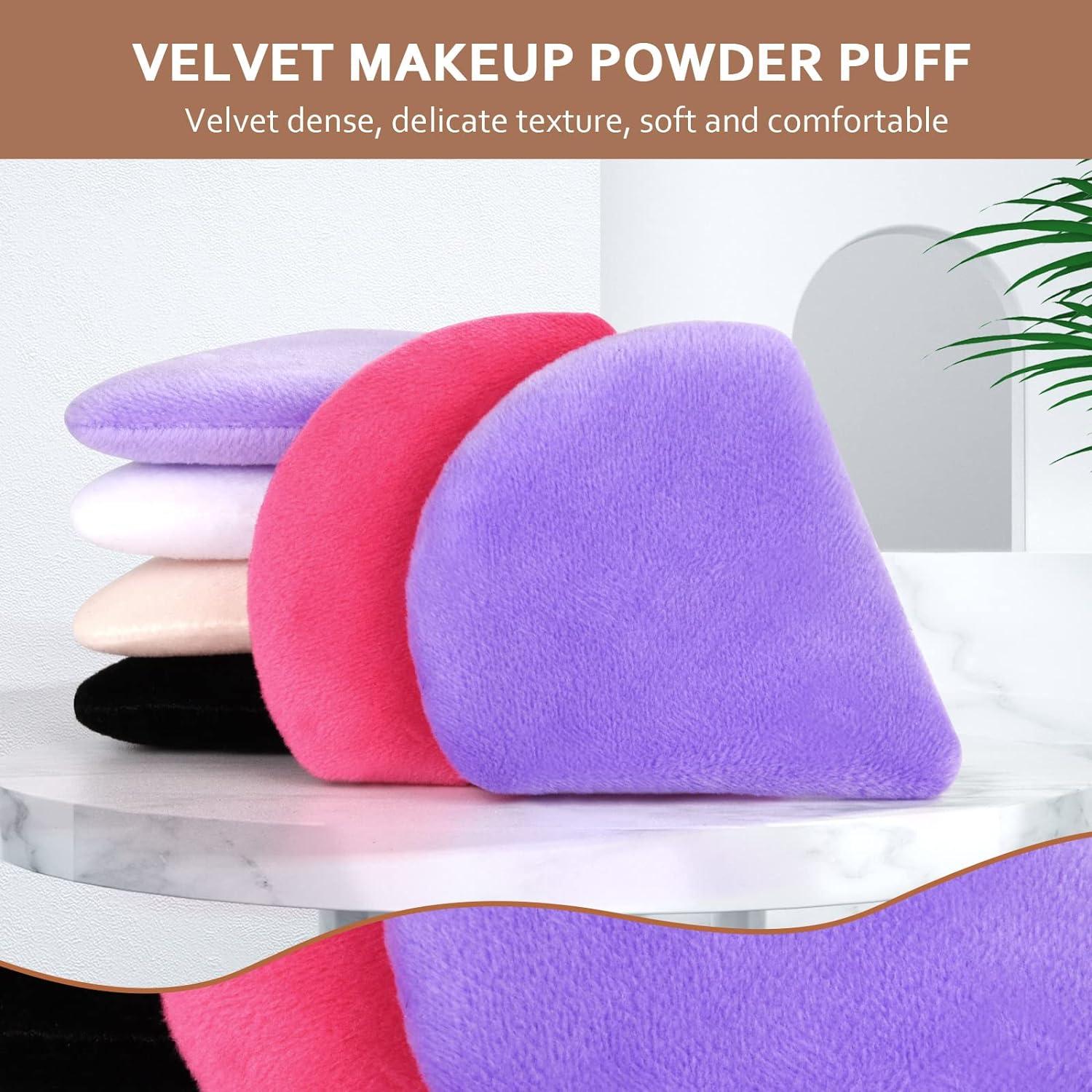 Start Makers 6 Pcs Triangle Makeup Puff Set - Reusable Soft Powder ...