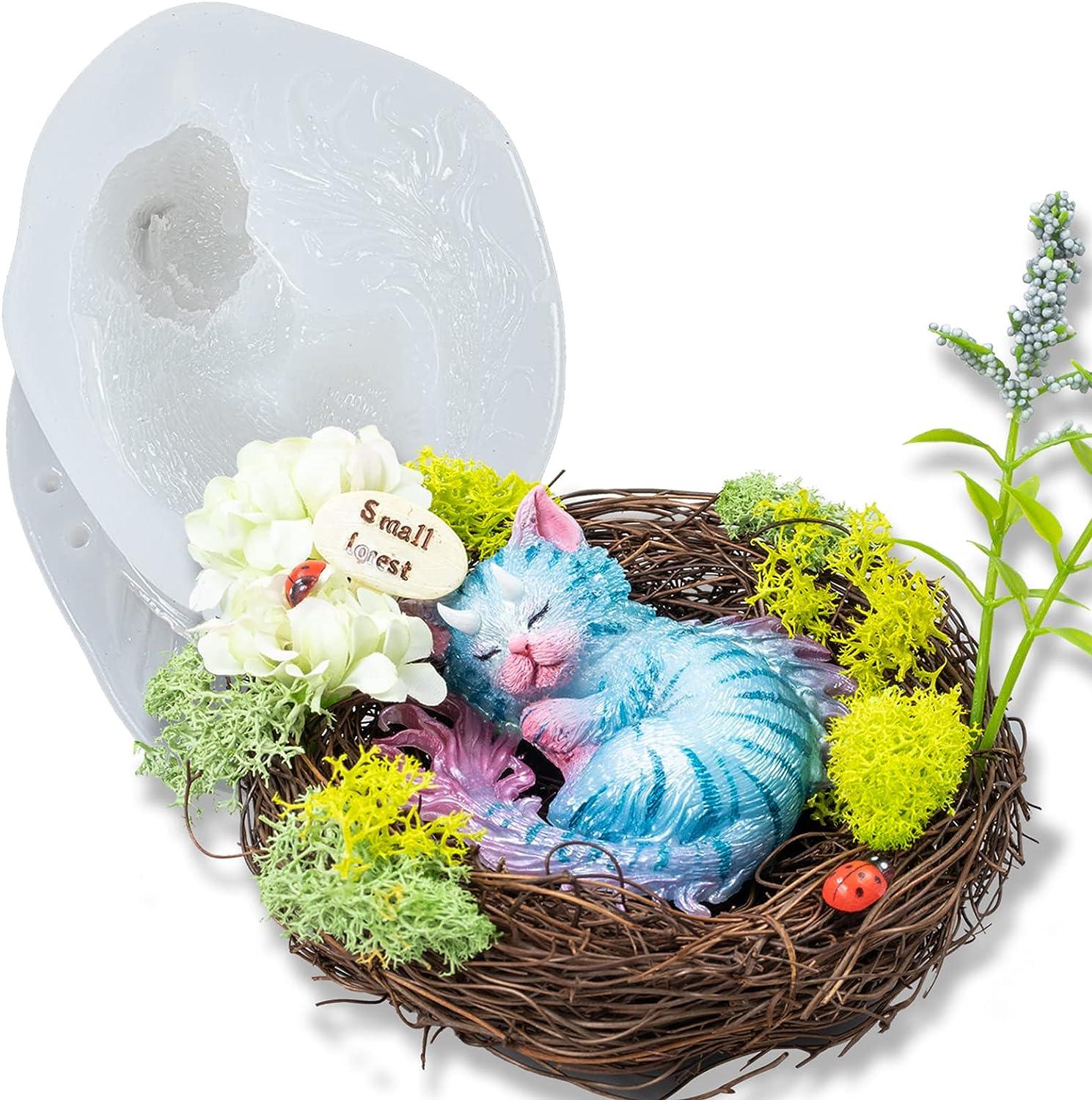 Funshowcase Sleeping Dragon Egg Epoxy Resin Silicone Molds, Sleeping Dragon Water Dragon and Egg