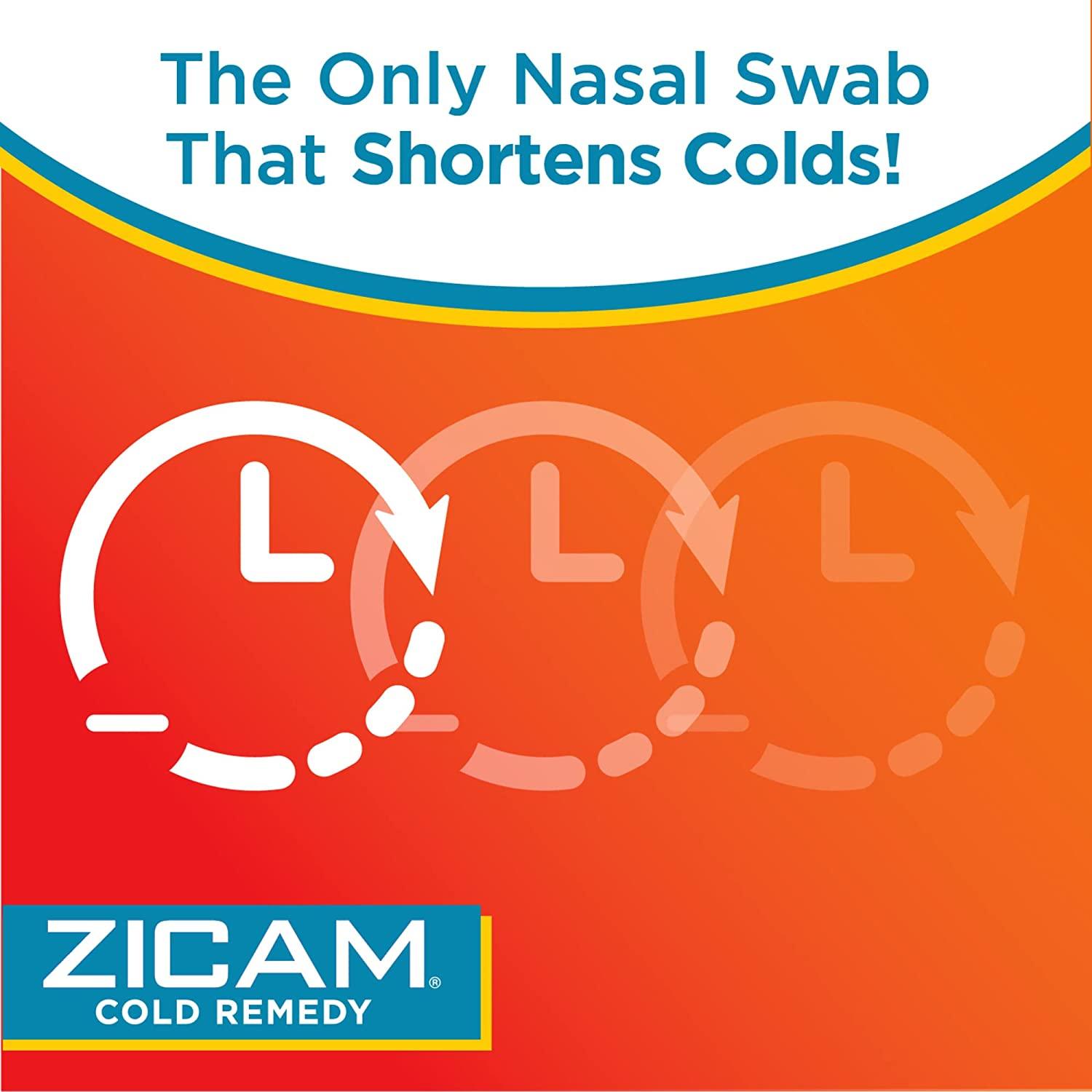Zicam Cold Remedy Nasal Swabs with Cooling Menthol & Eucalyptus 20