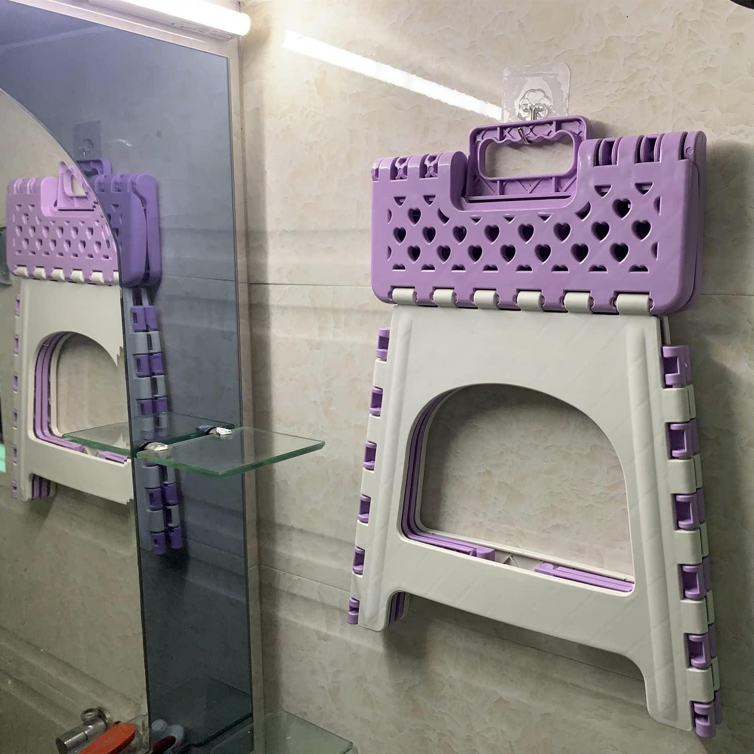 Shower Foot Rest, TRANOMOS Shower Stool for Shaving Legs, Folding