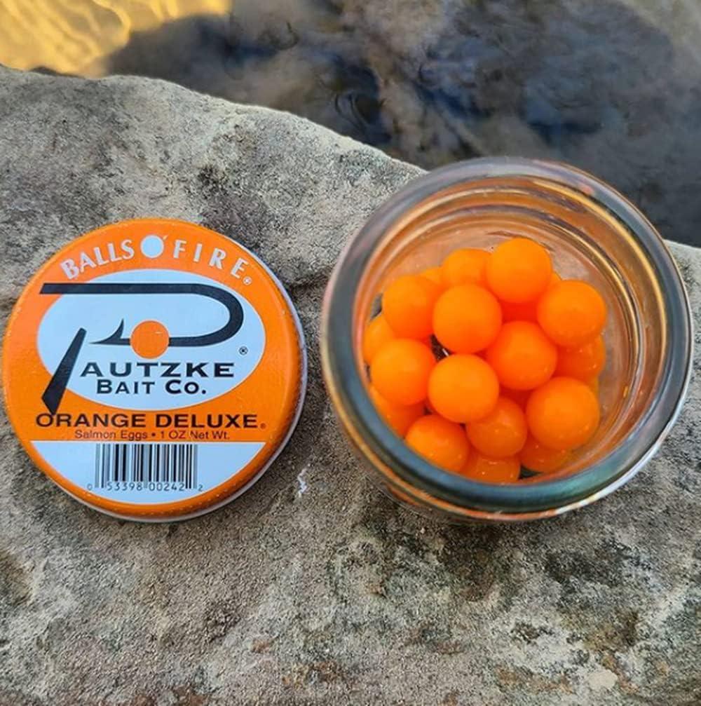 Pautzke Balls O' Fire Salmon Eggs Bait Orange Deluxe