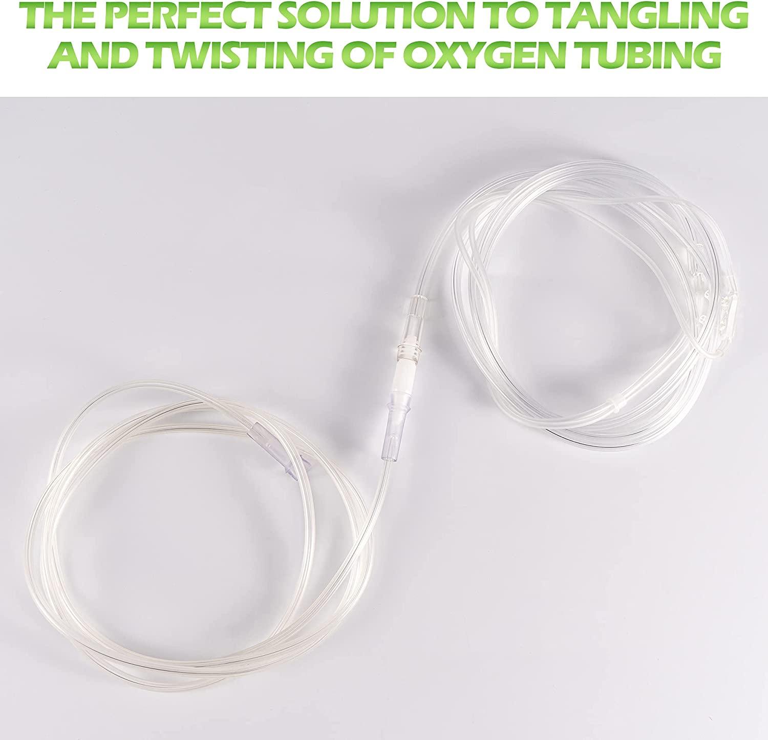 10 PCS Oxygen Tubing Swivel Connector Male to Male Cannula Connectors